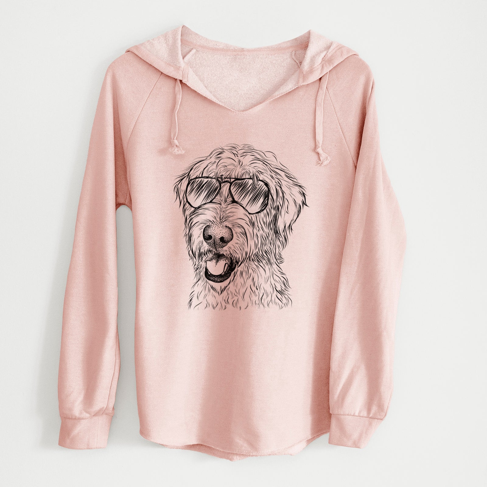 Aviator Ragnar the Irish Wolfhound - Cali Wave Hooded Sweatshirt