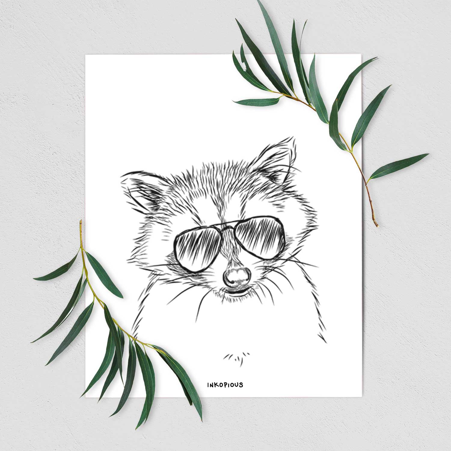 Randy the Raccoon Art Print