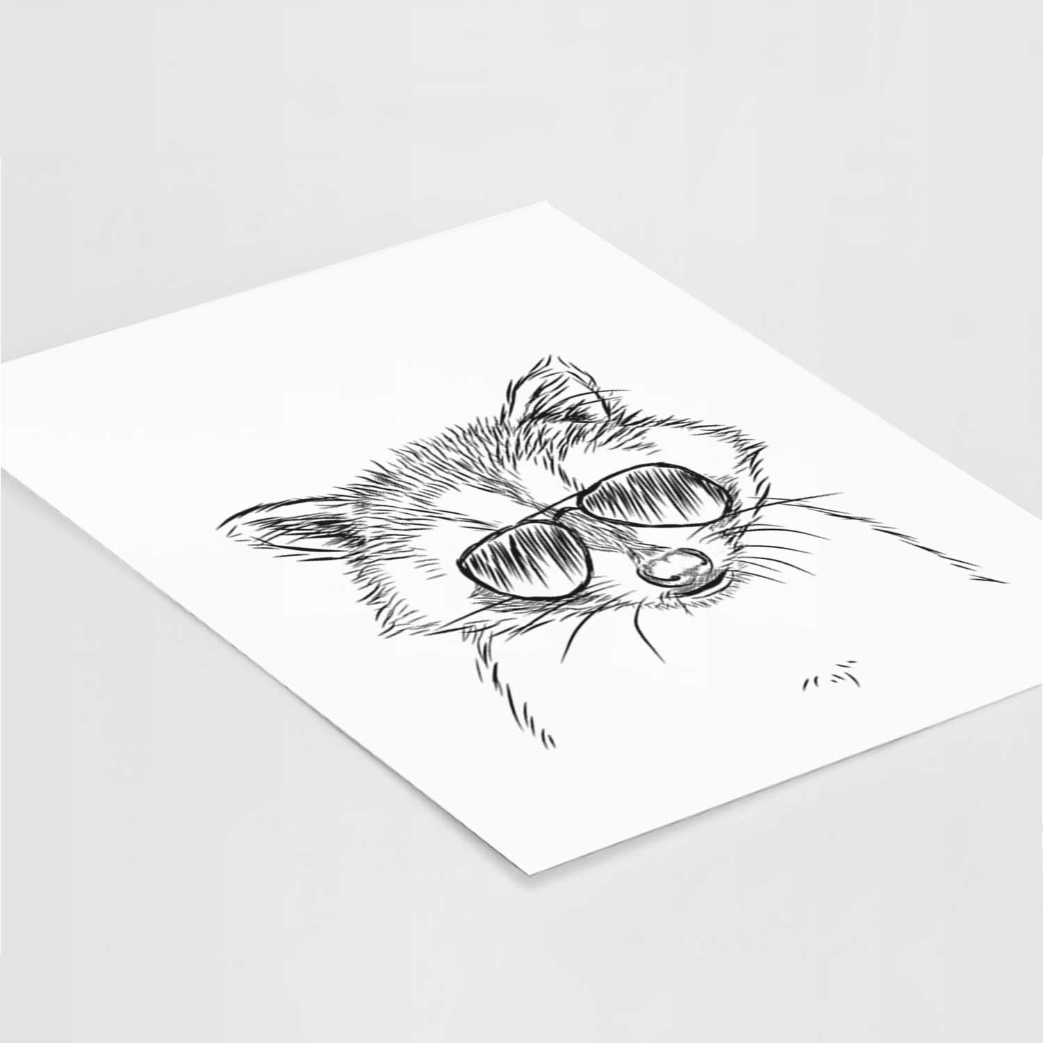 Randy the Raccoon Art Print