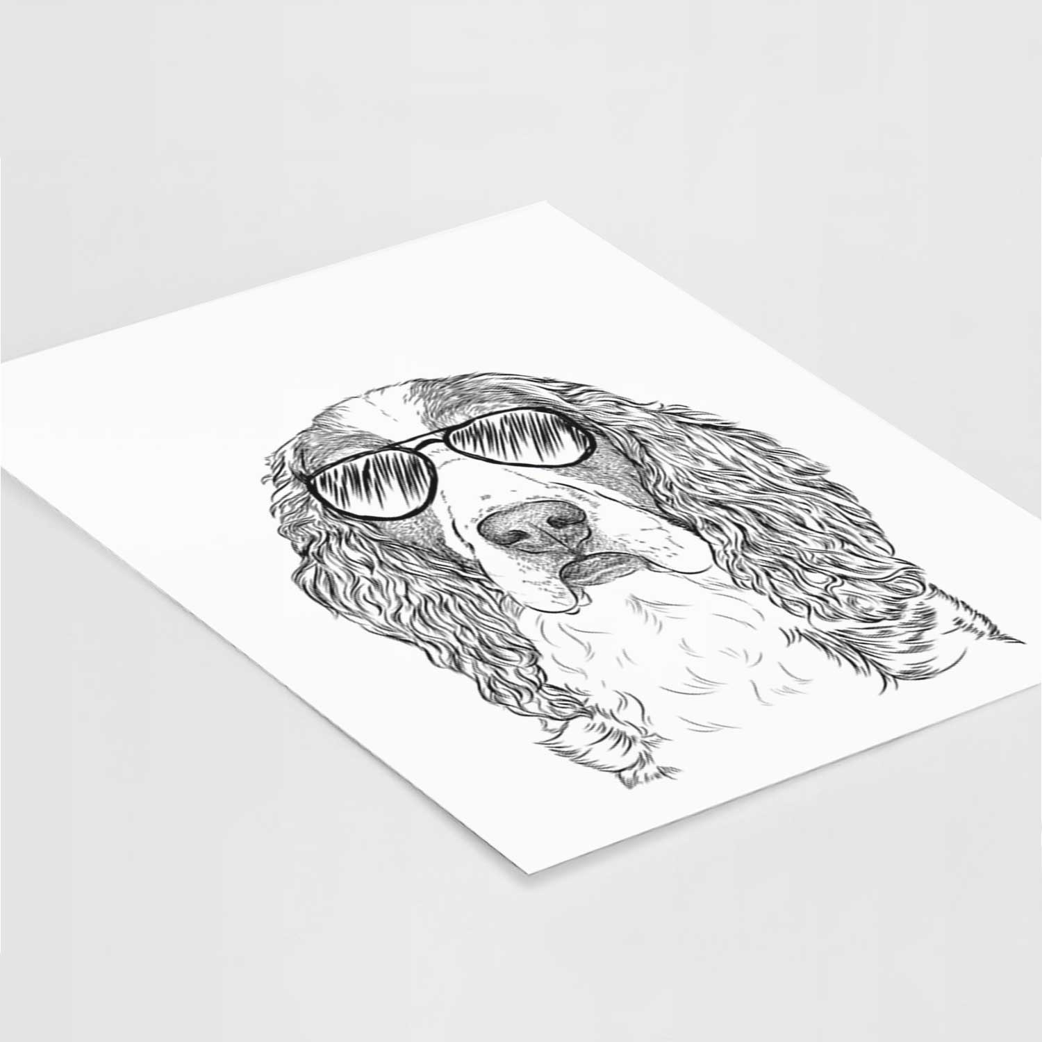 Red the English Springer Spaniel Art Print