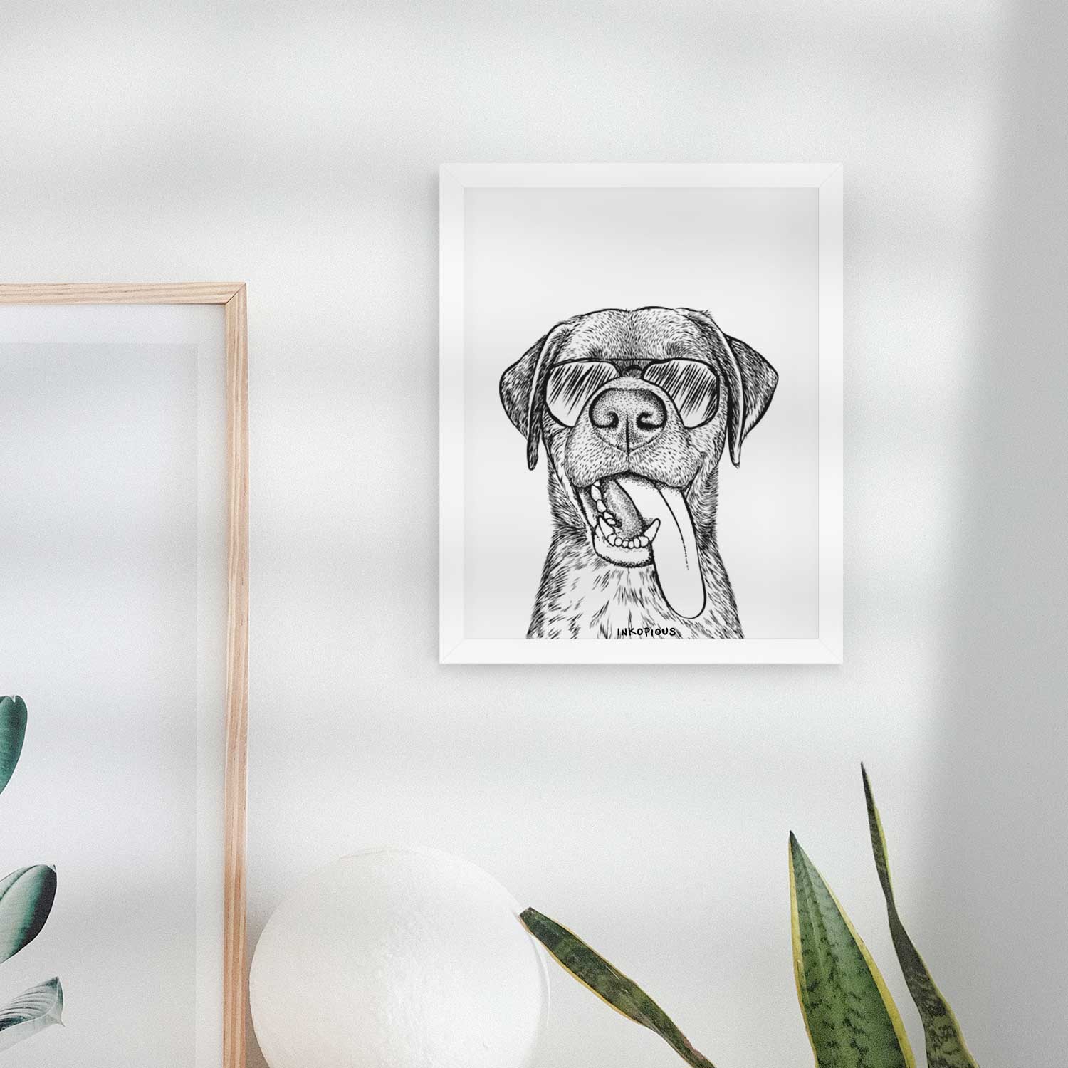 Reese the Mixed Breed Art Print
