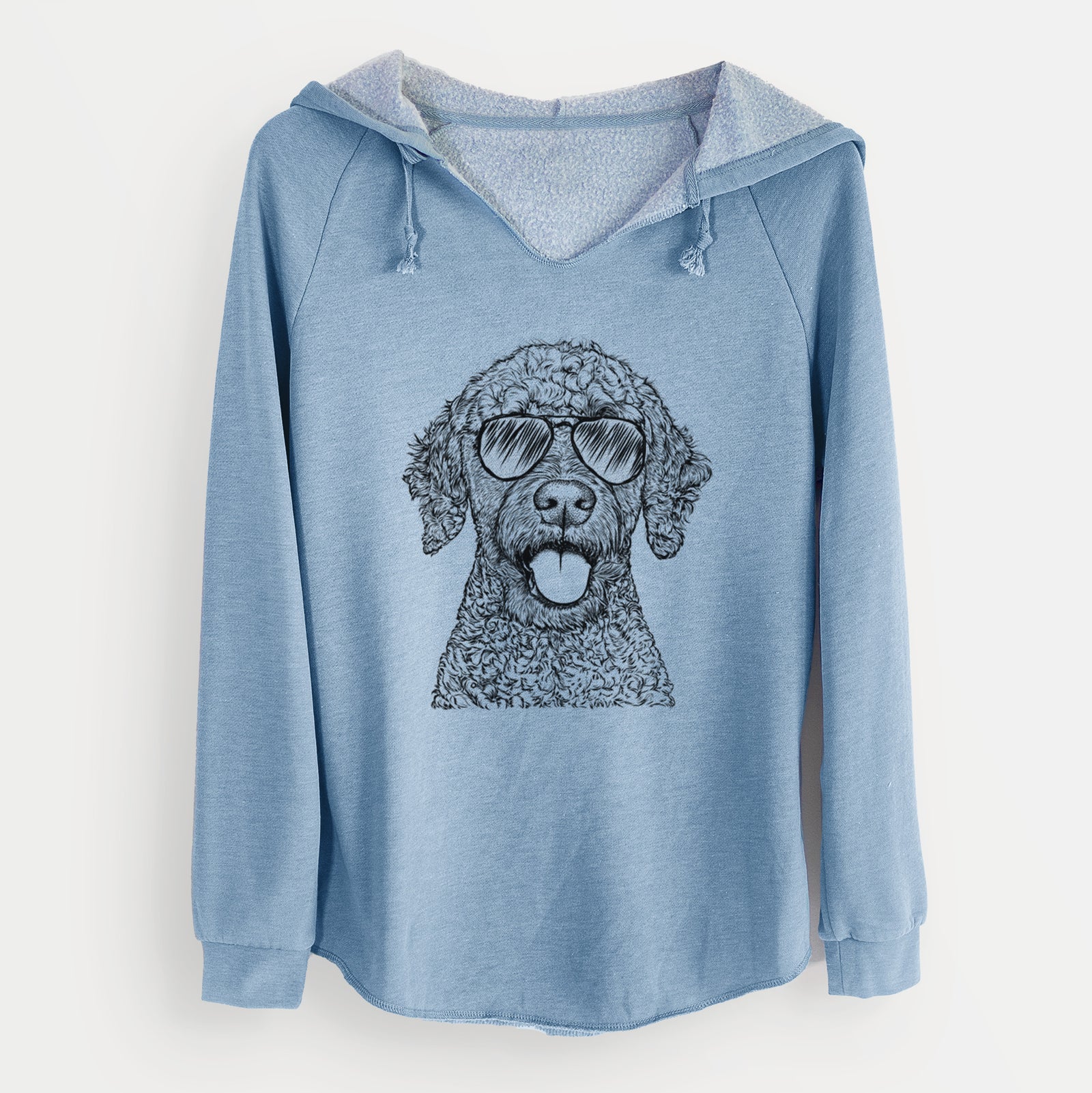Aviator Reina the Spanish Water Dog - Cali Wave Hooded Sweatshirt
