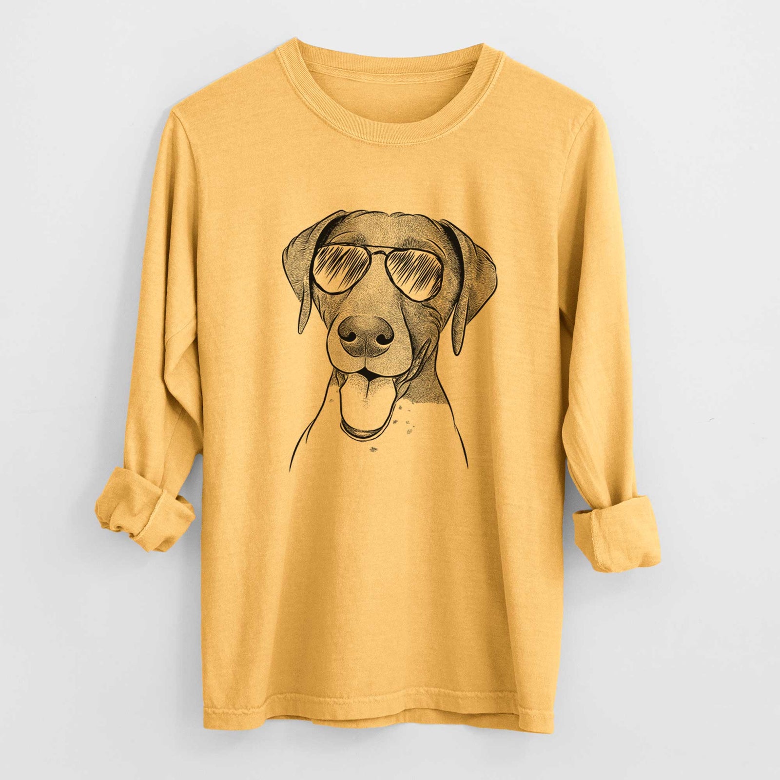 Aviators Remi the German Shorthaired Pointer - Heavyweight 100% Cotton Long Sleeve