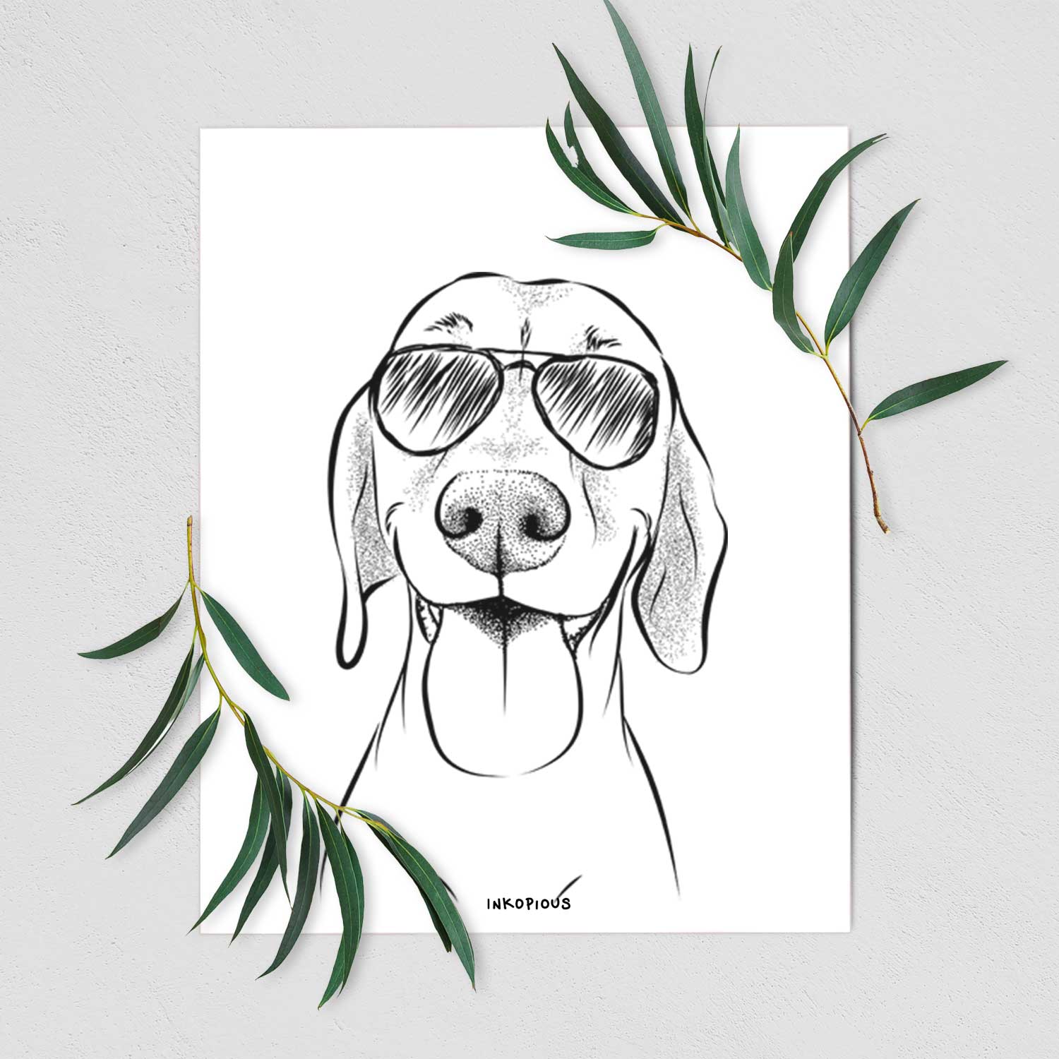Remington the Vizsla Art Print