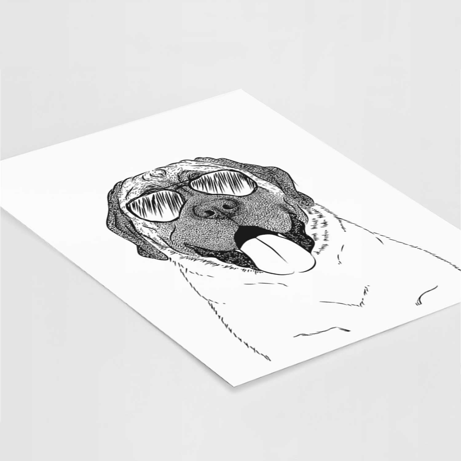 Remmie the English Mastiff Art Print