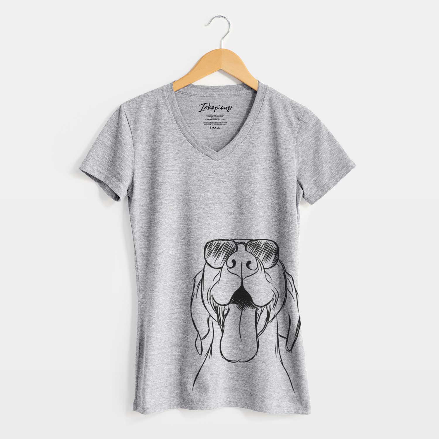 Aviator Rhys the Vizsla - Women's V-neck Shirt