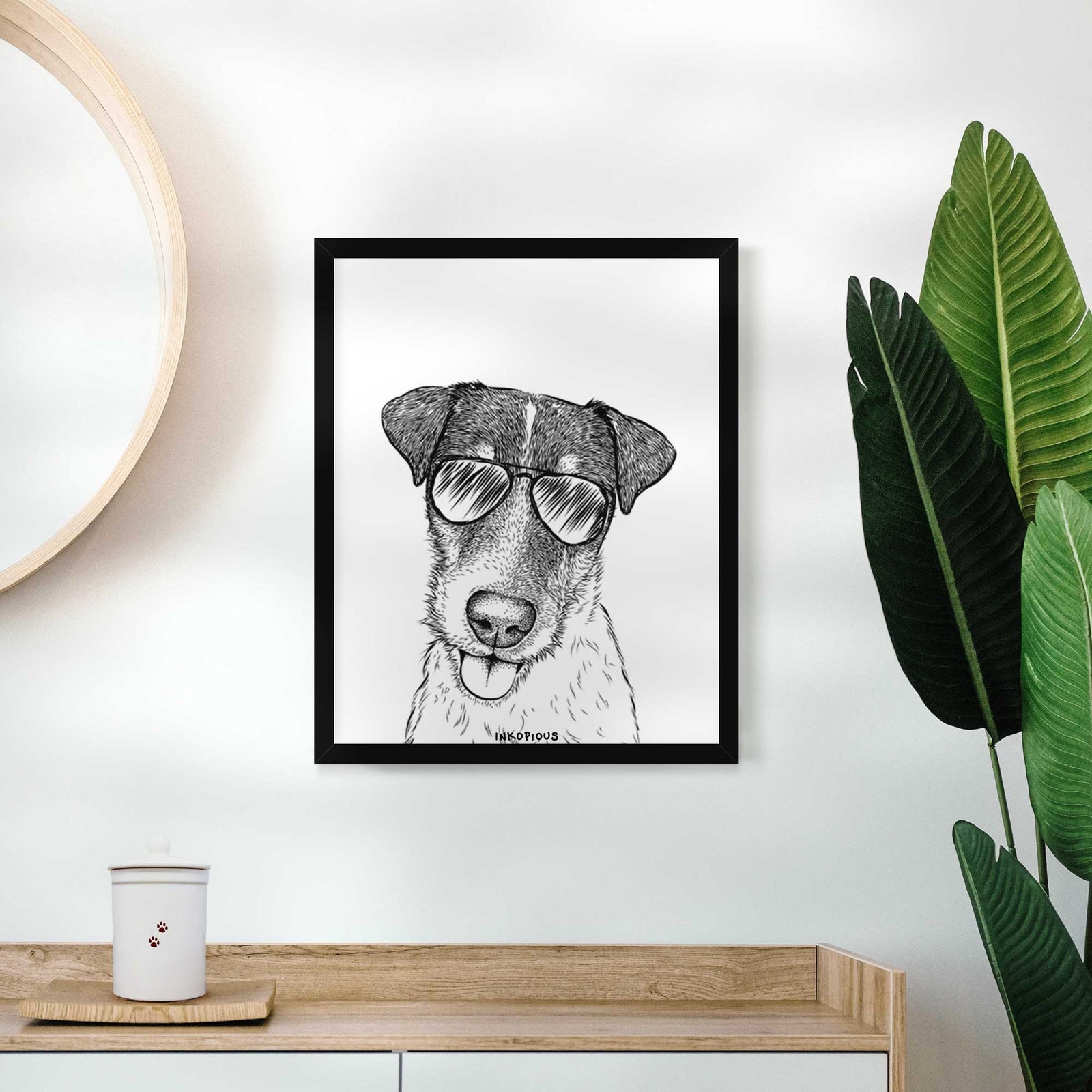 Rider the Parson Russell Terrier Art Print