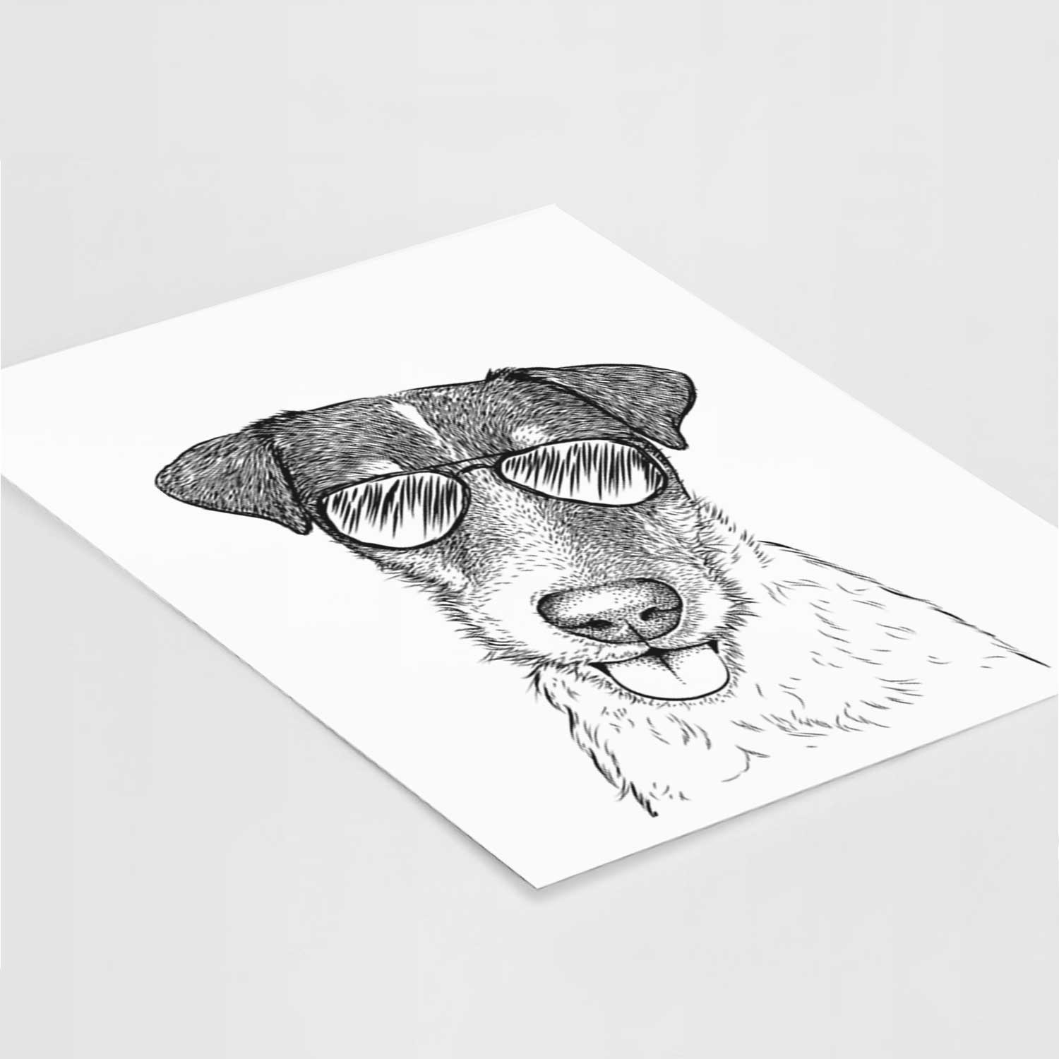 Rider the Parson Russell Terrier Art Print