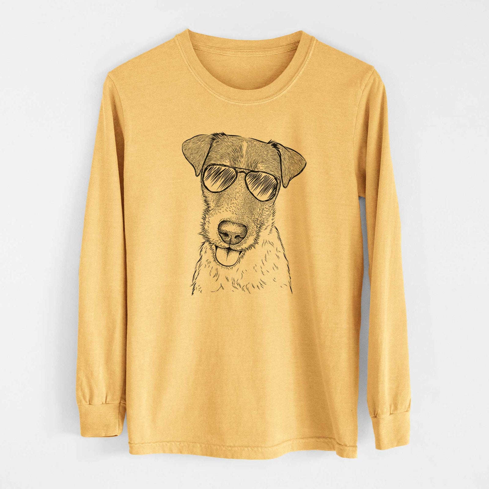 Aviators Rider the Parson Russell Terrier - Heavyweight 100% Cotton Long Sleeve
