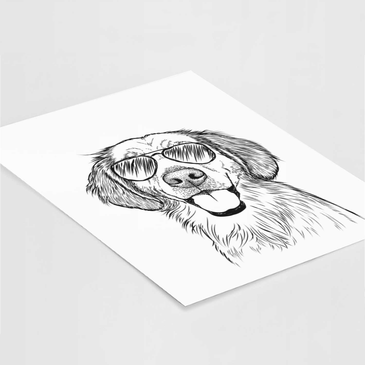 Riley the Golden Retriever Art Print