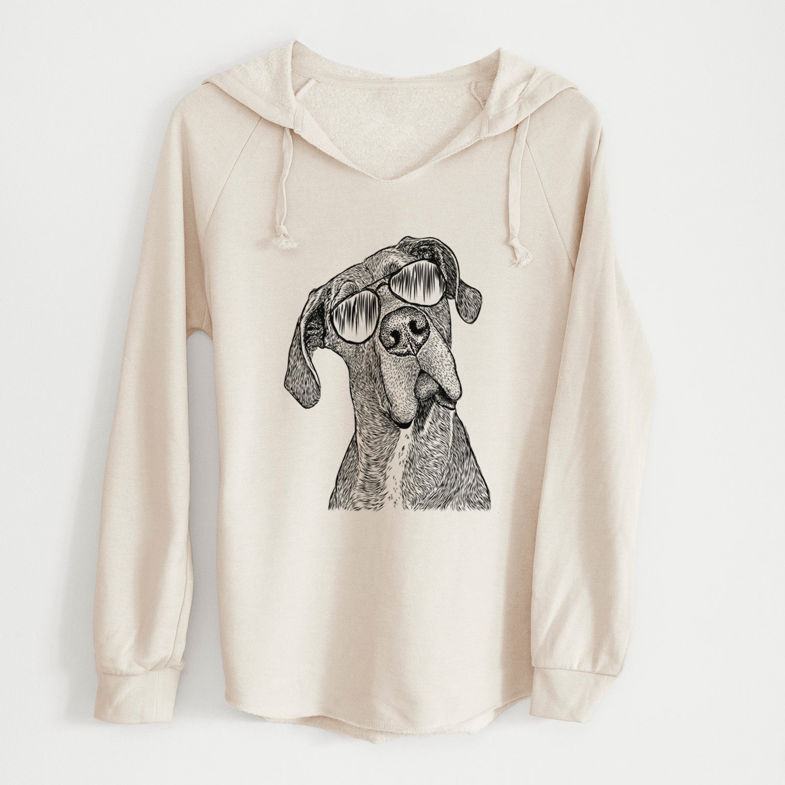 Aviator River the Great Dane - Cali Wave Hooded Sweatshirt