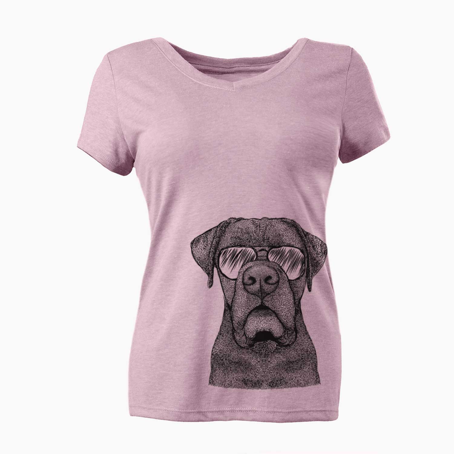 Aviator Rocco the Cane Corso - Women's V-neck Shirt
