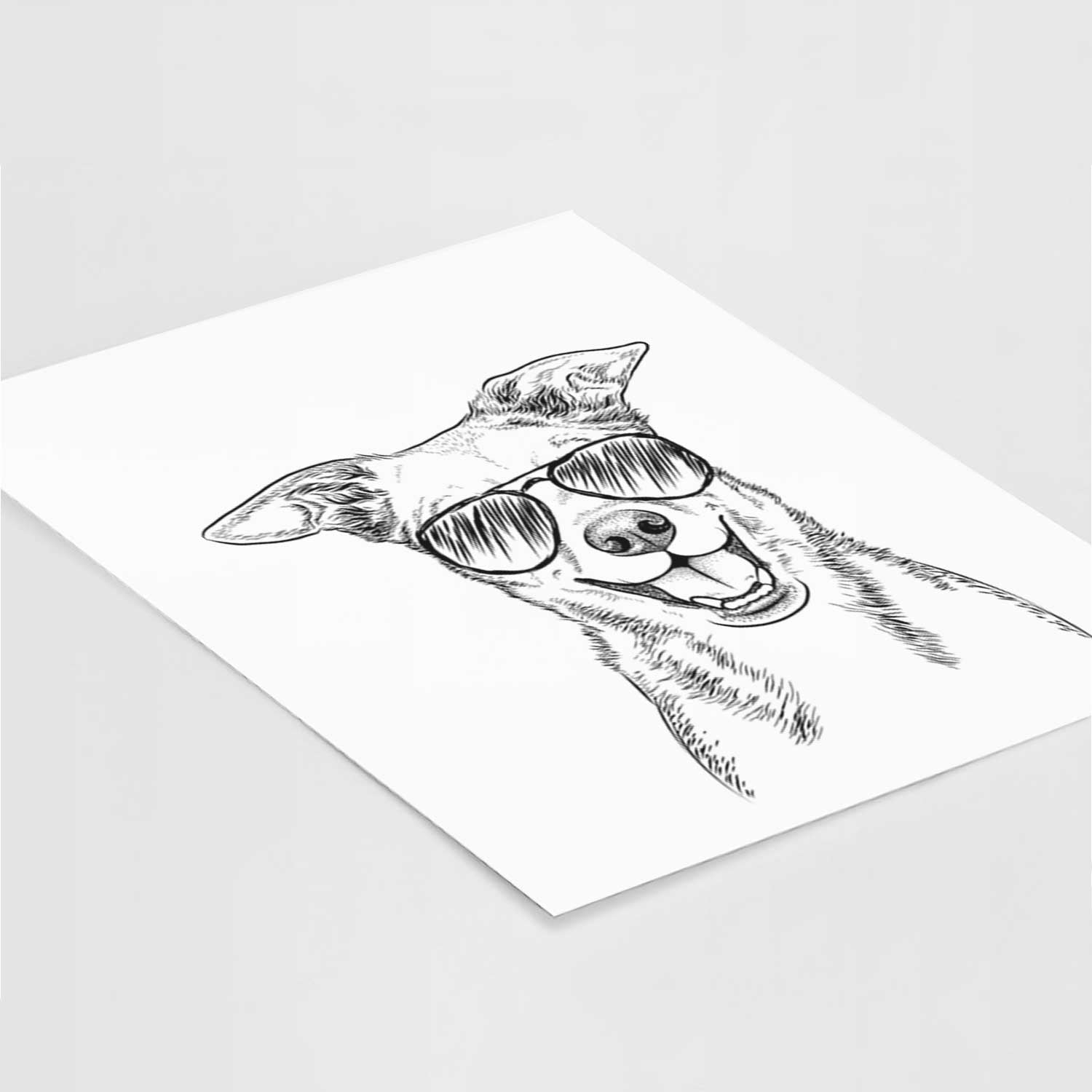 Rocco the Mixed Breed Art Print