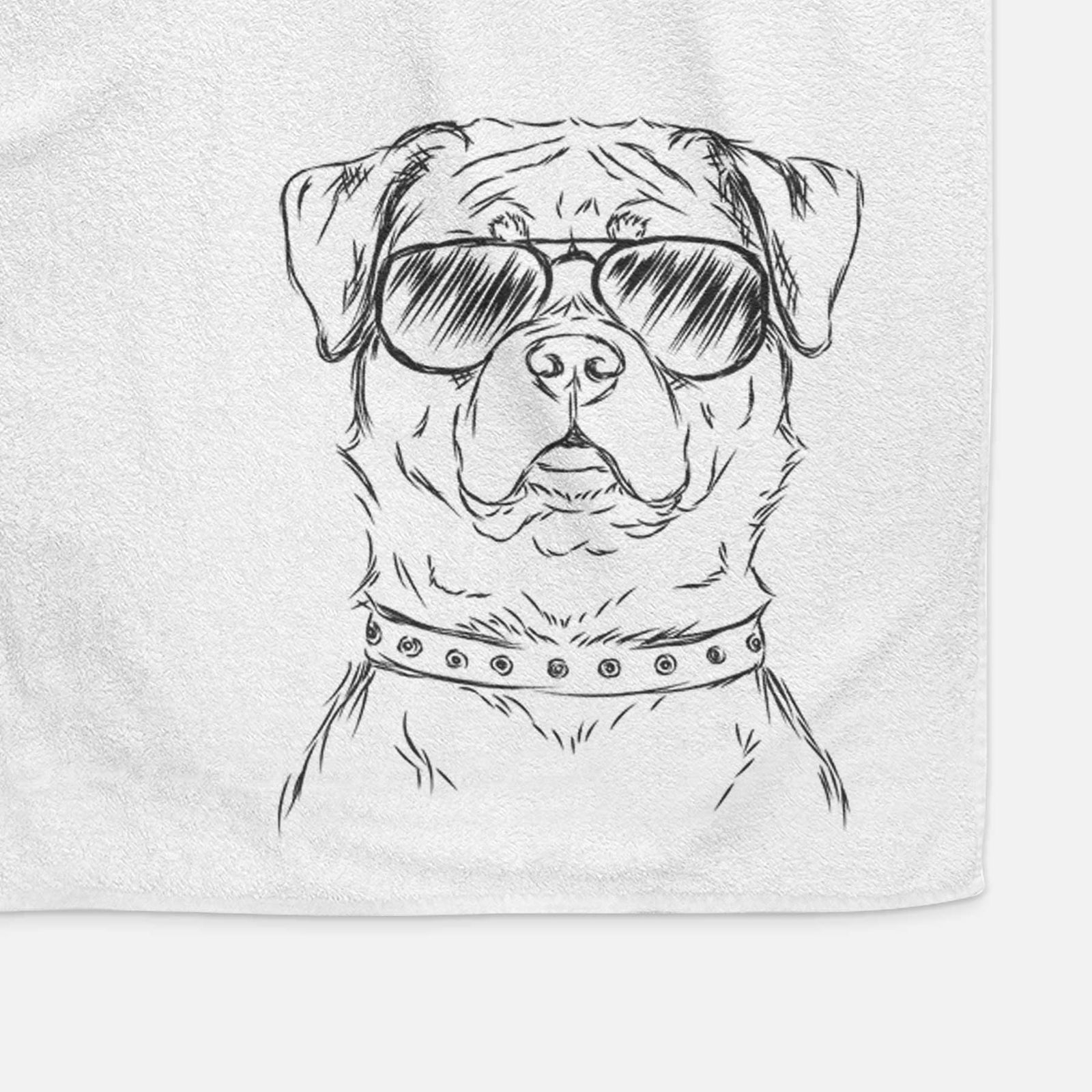 Rocky the Rottweiler Decorative Hand Towel