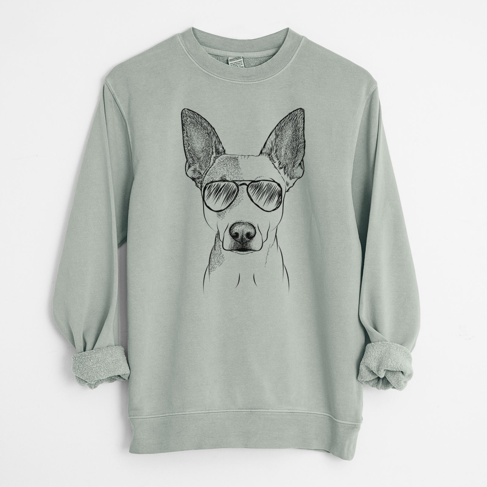 Aviator Roo the Mixed Breed - Unisex Pigment Dyed Crew Sweatshirt
