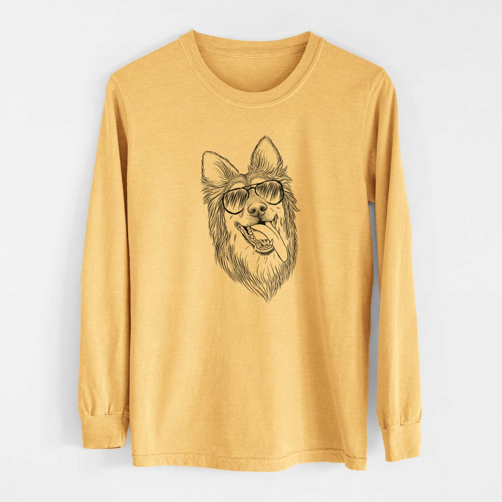 Aviators Rosalie the German Shepherd Mix - Heavyweight 100% Cotton Long Sleeve