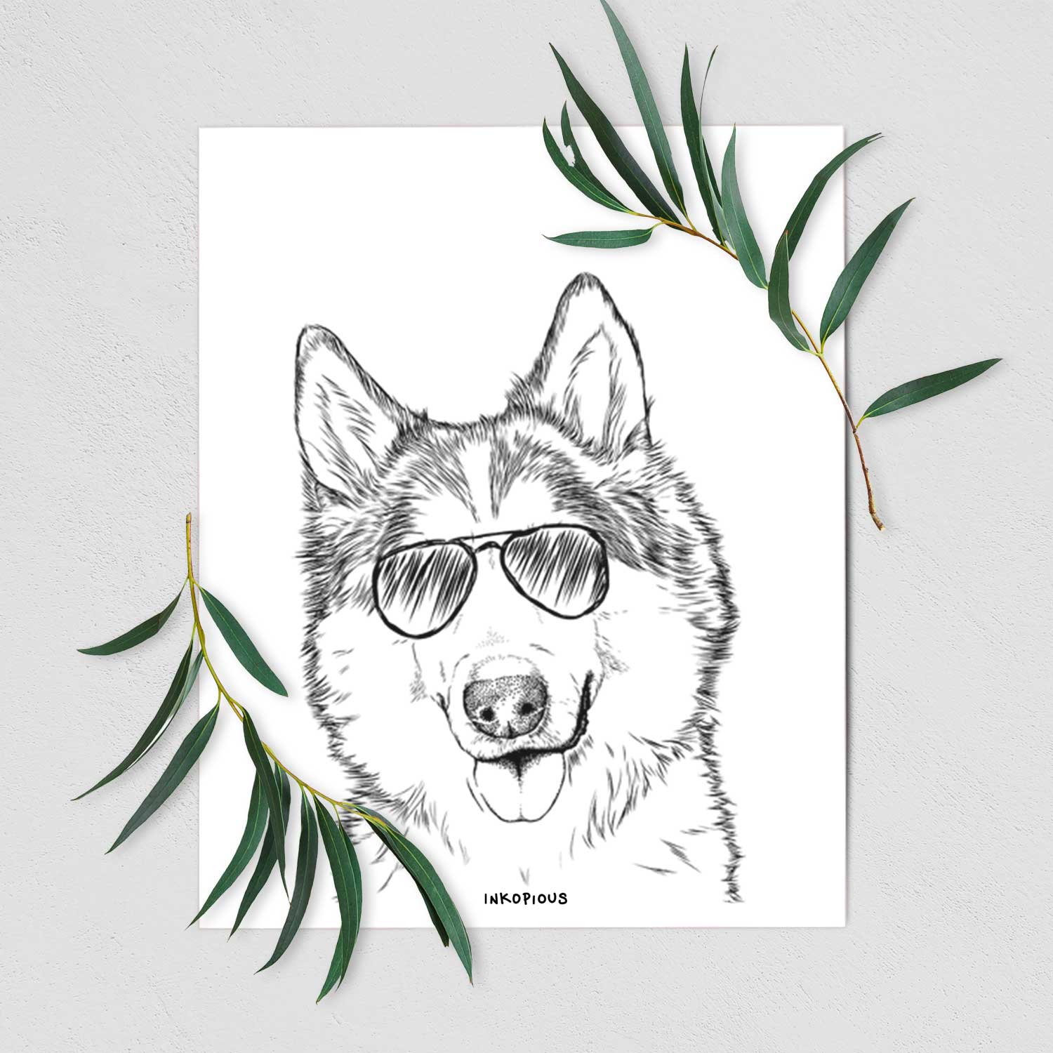 Roshi the Mixed Breed Art Print