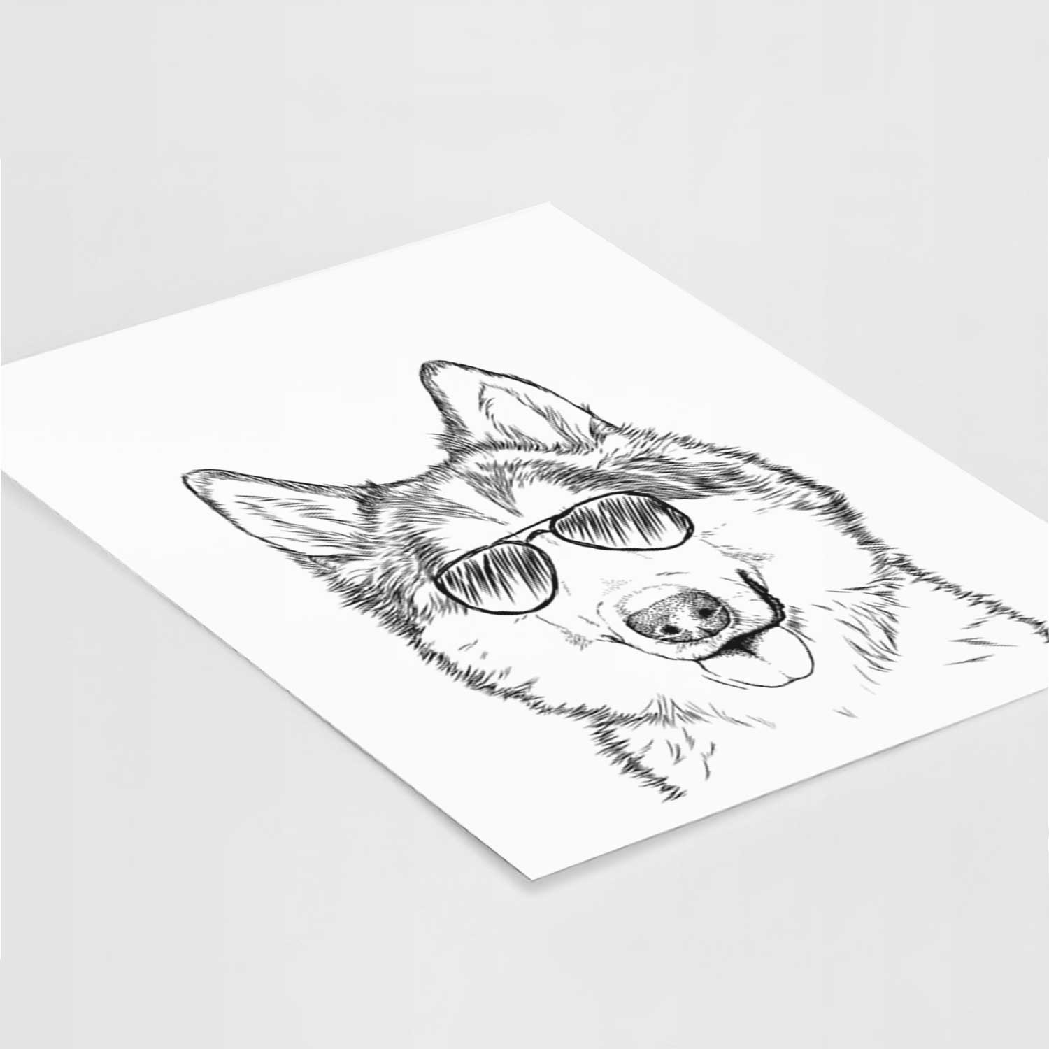 Roshi the Mixed Breed Art Print