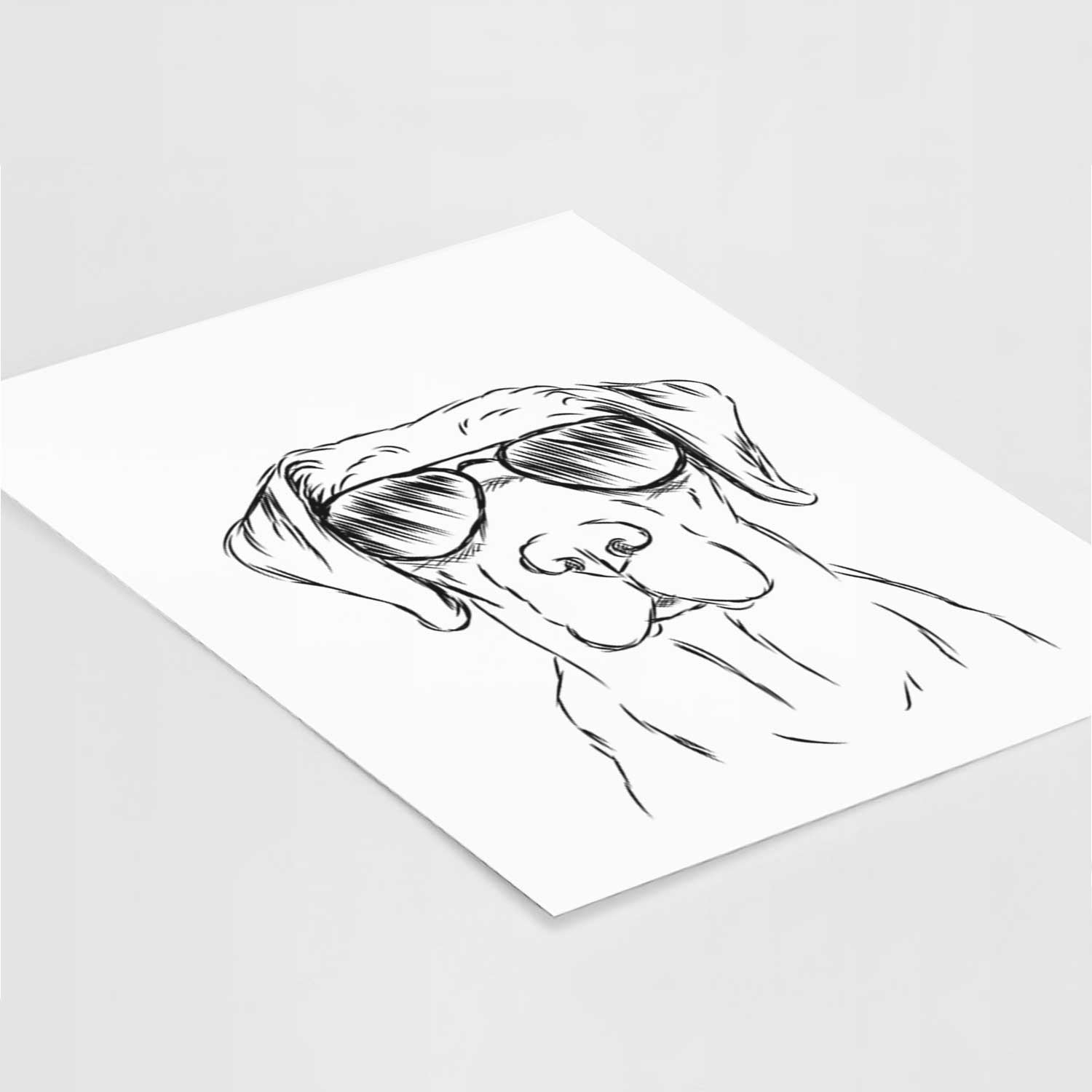 Rowdy the Labrador Retriever Art Print