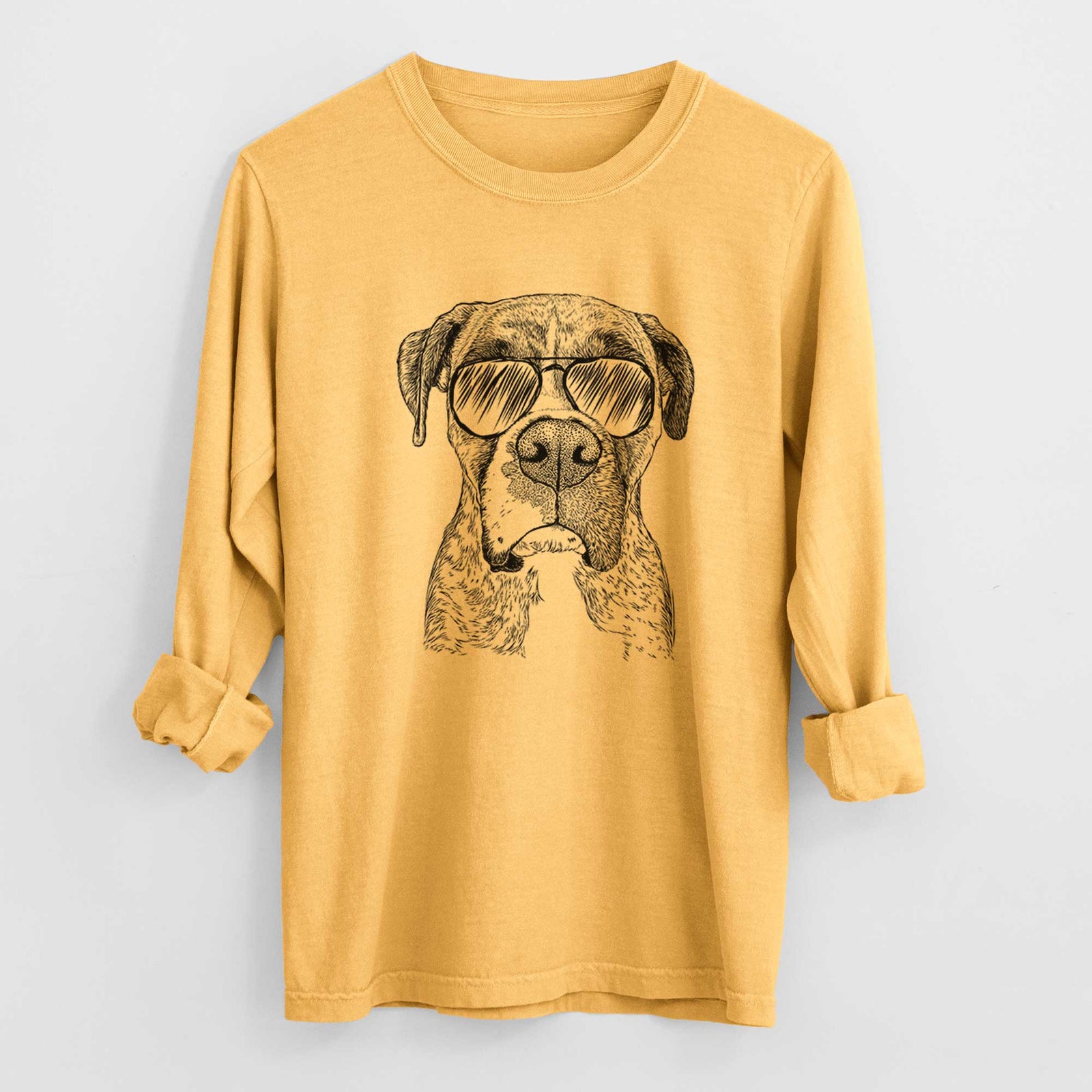 Aviators Rowdy Rex the Boxer - Heavyweight 100% Cotton Long Sleeve