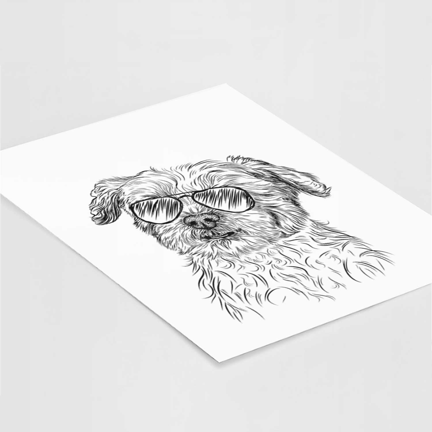 Roxie the Schnauzer Shih Tzu Mix Art Print