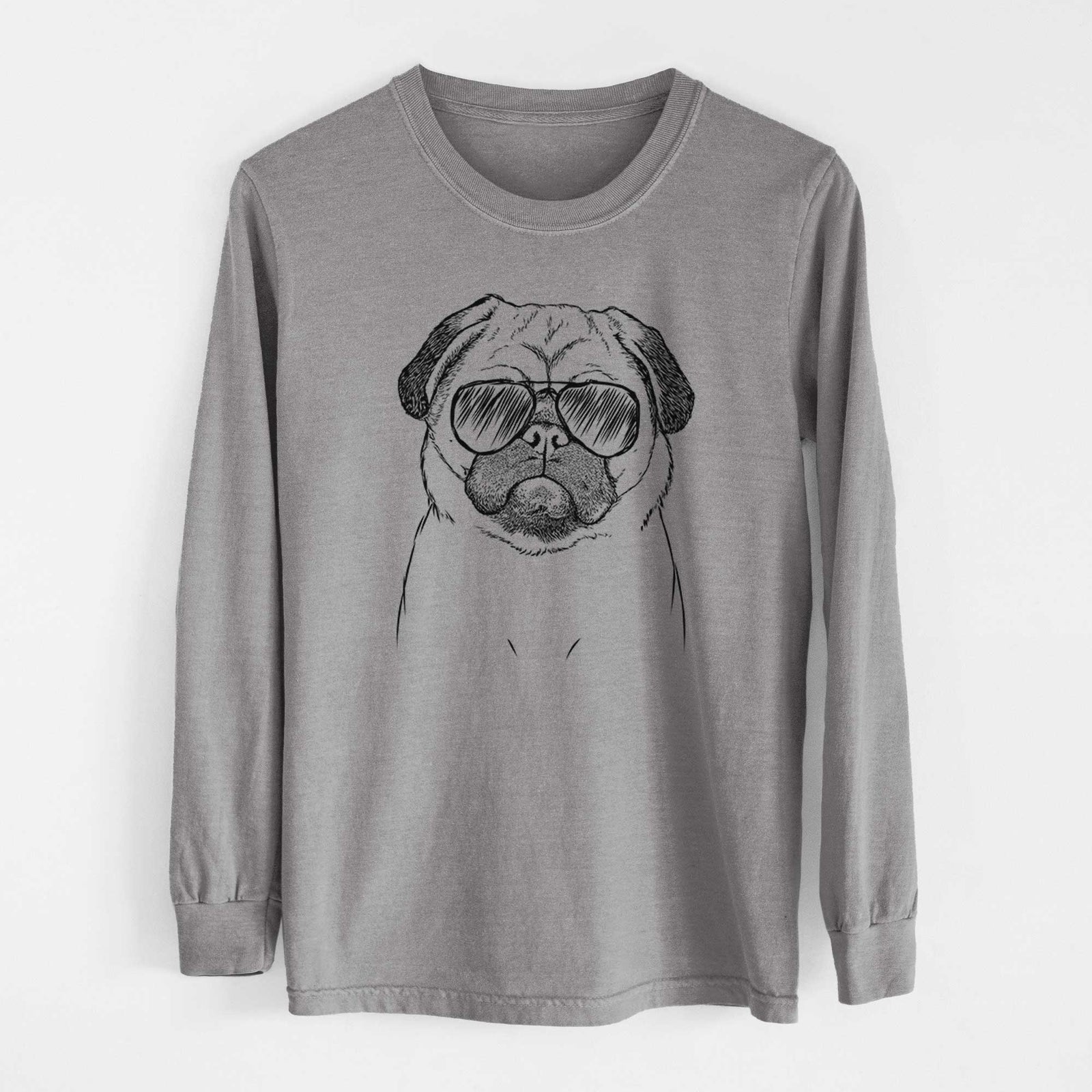 Aviators Ruby the Pug - Heavyweight 100% Cotton Long Sleeve