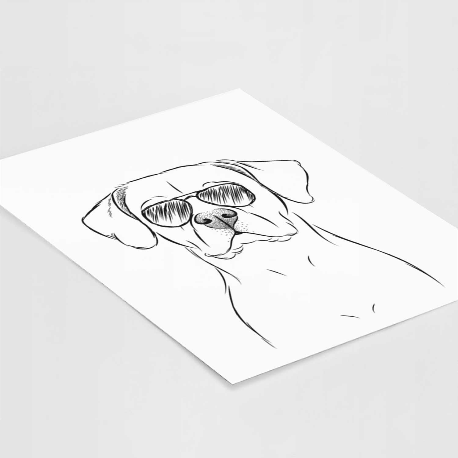 Rufio the Dogo Argentino Art Print