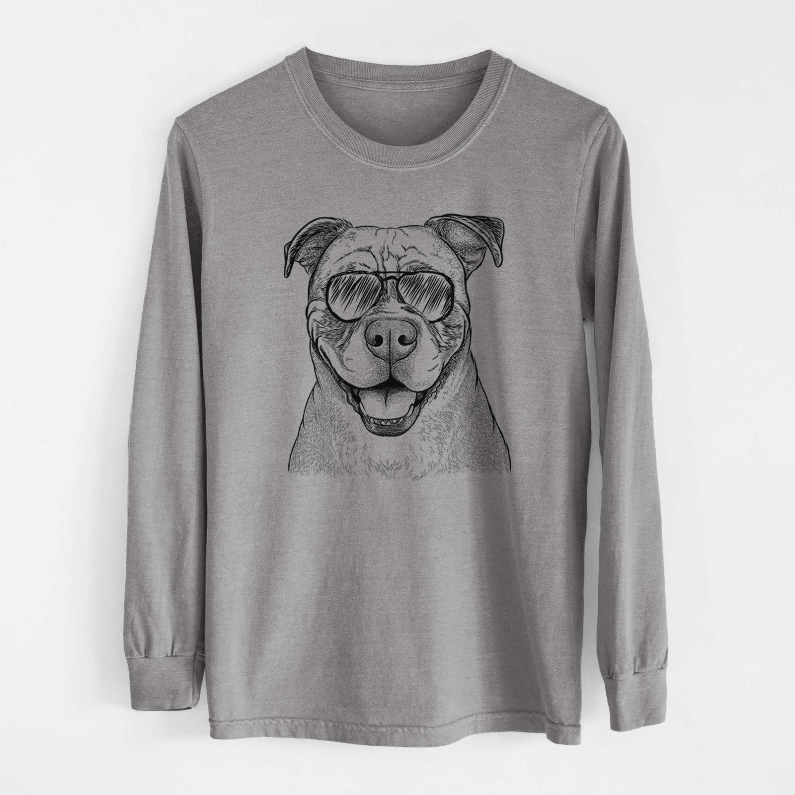 Aviators Rufus the American Bulldog - Heavyweight 100% Cotton Long Sleeve