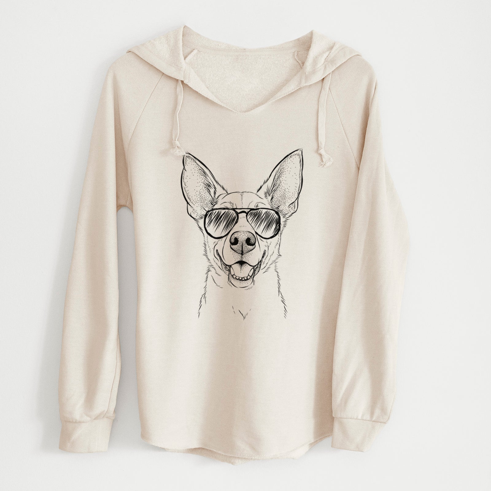 Aviator Rumley the Kelpie Mix - Cali Wave Hooded Sweatshirt