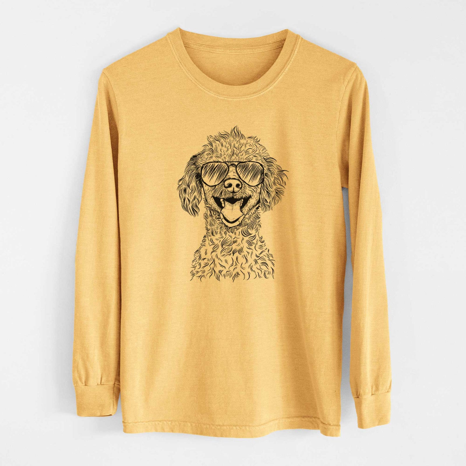Aviators Rusty the Toy Poodle - Heavyweight 100% Cotton Long Sleeve