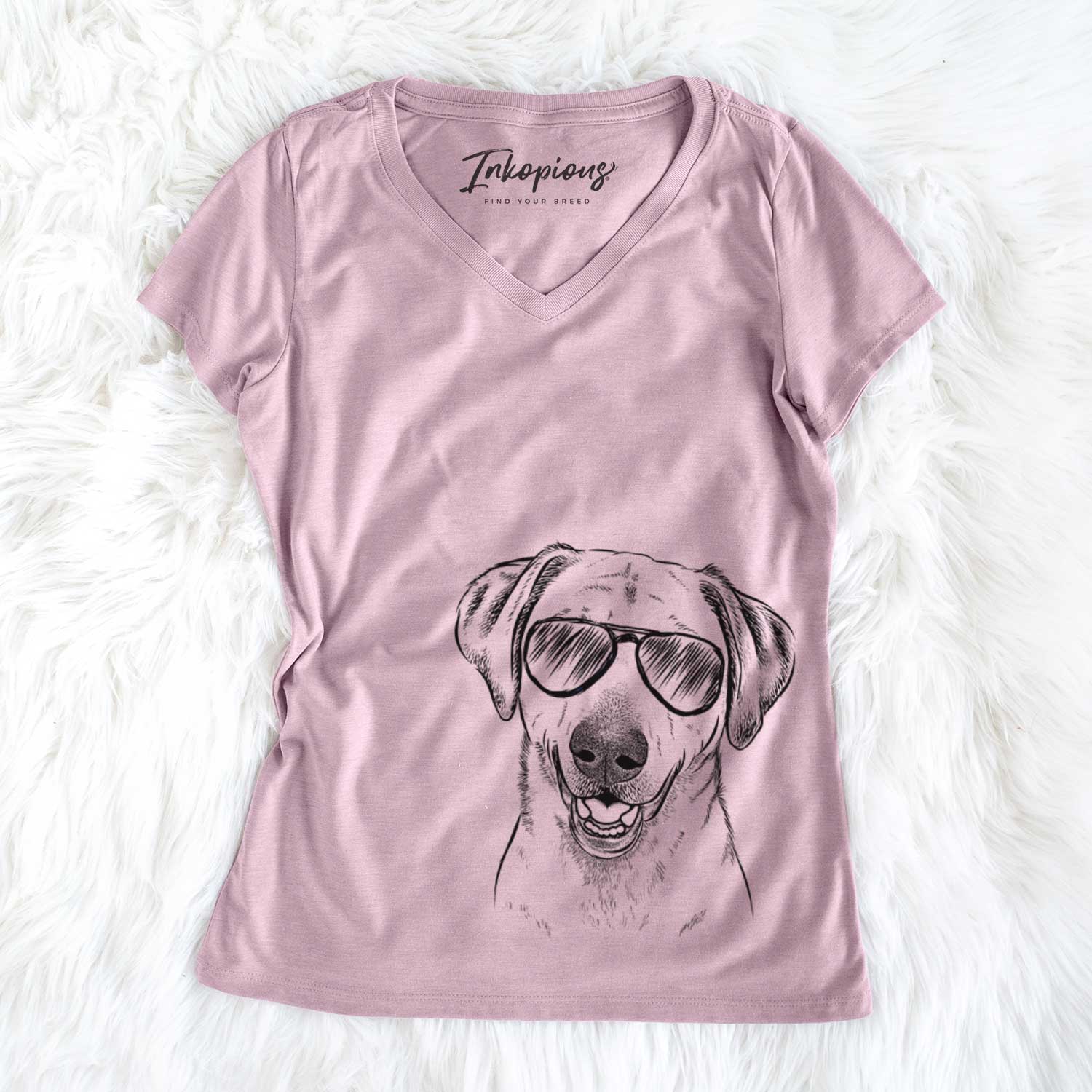Rusty the Labrador Retriever - Women's V-neck Shirt
