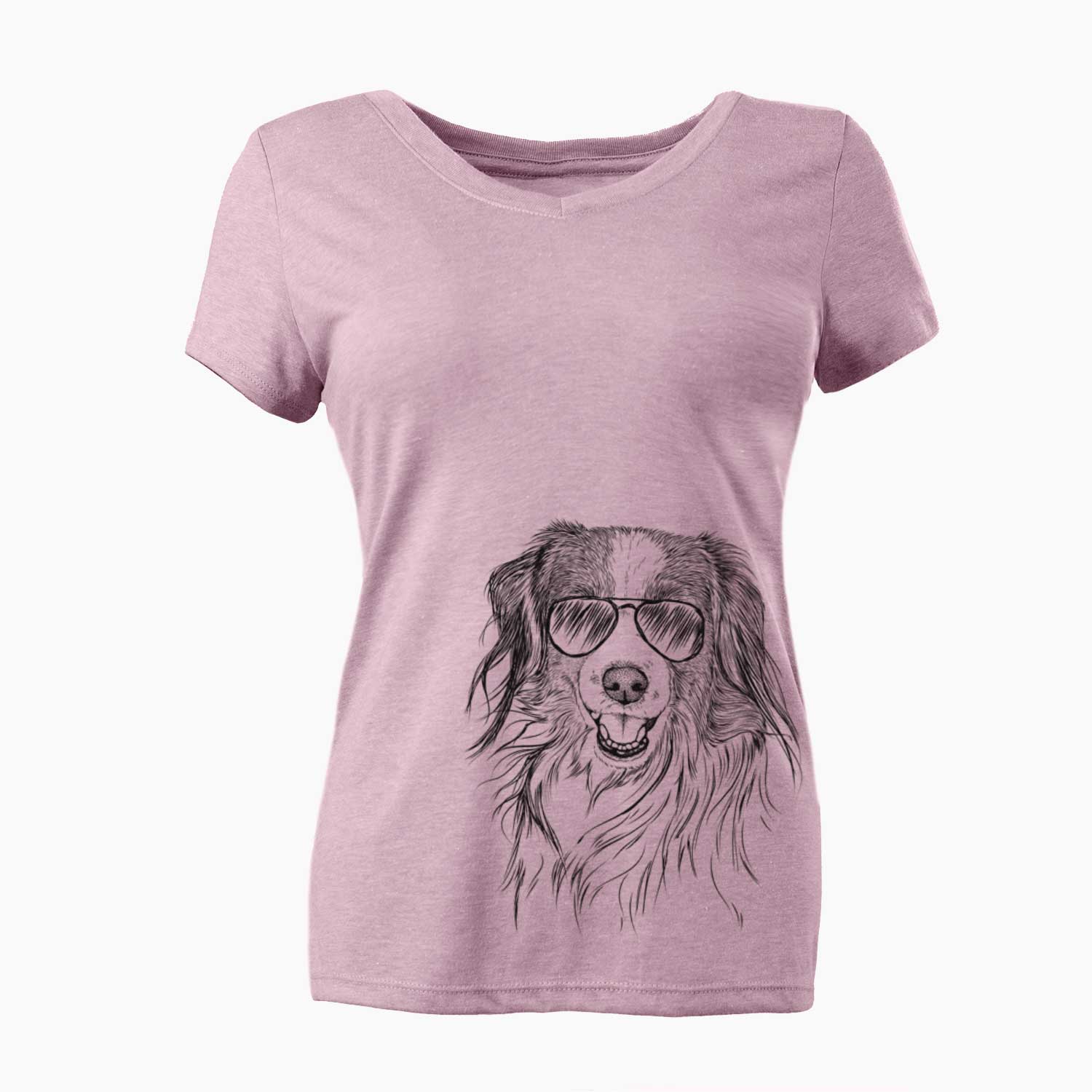 Aviator Rutger the Nederlandse Kooikerhondje - Women's V-neck Shirt