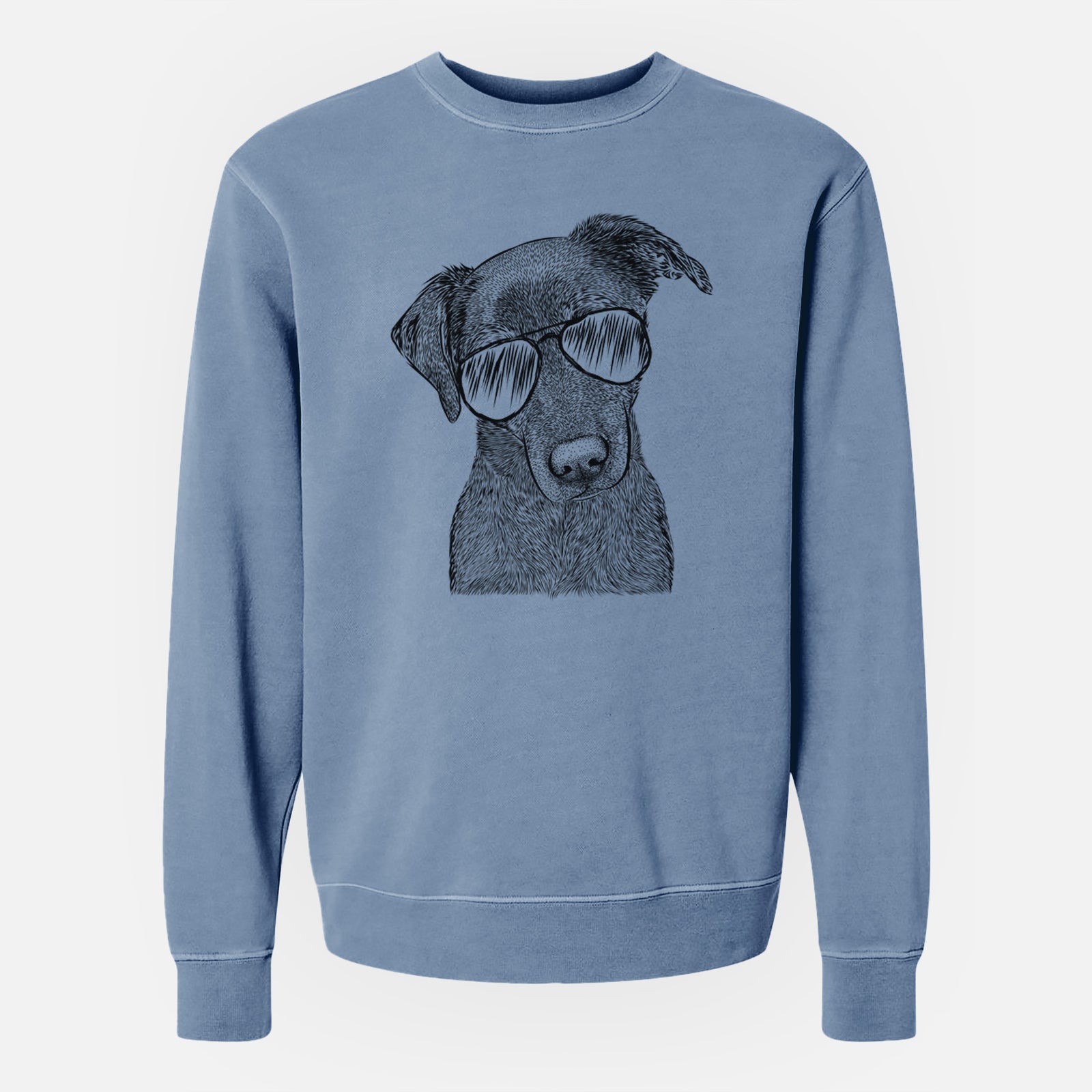 Aviator Sadie the Whipador - Unisex Pigment Dyed Crew Sweatshirt