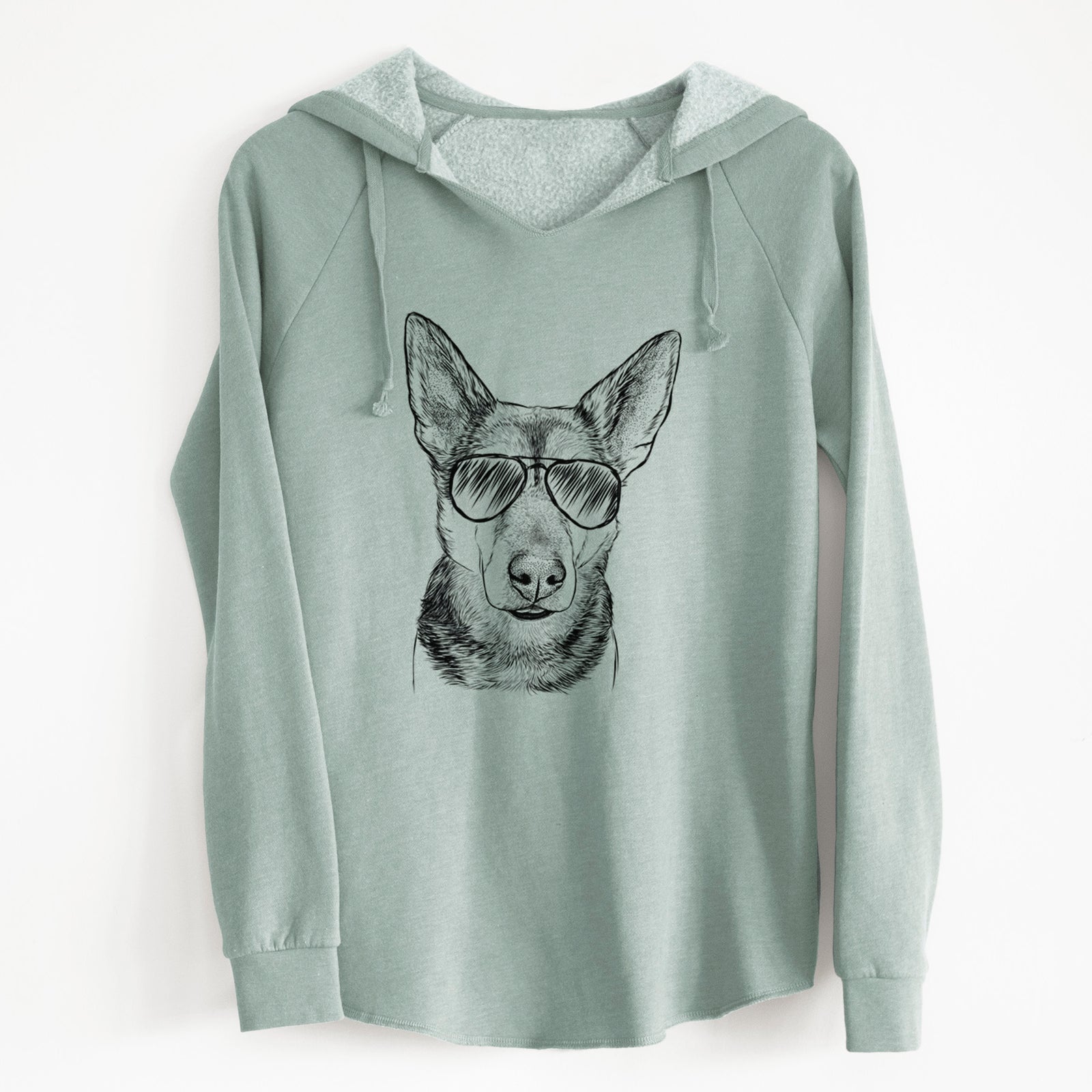 Aviator Sammie the Mixed Breed - Cali Wave Hooded Sweatshirt