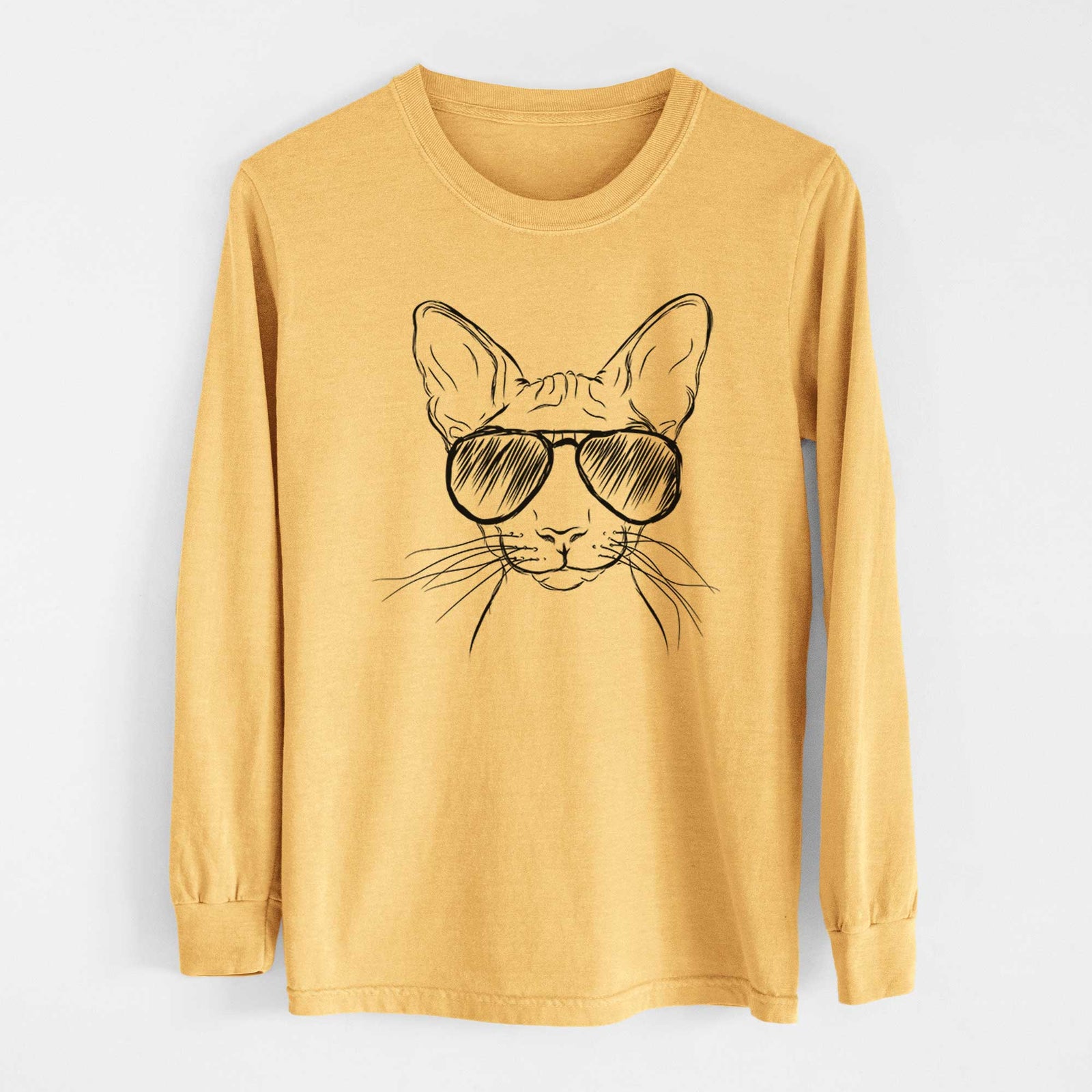 Aviators Sammy the Spinx Cat - Heavyweight 100% Cotton Long Sleeve