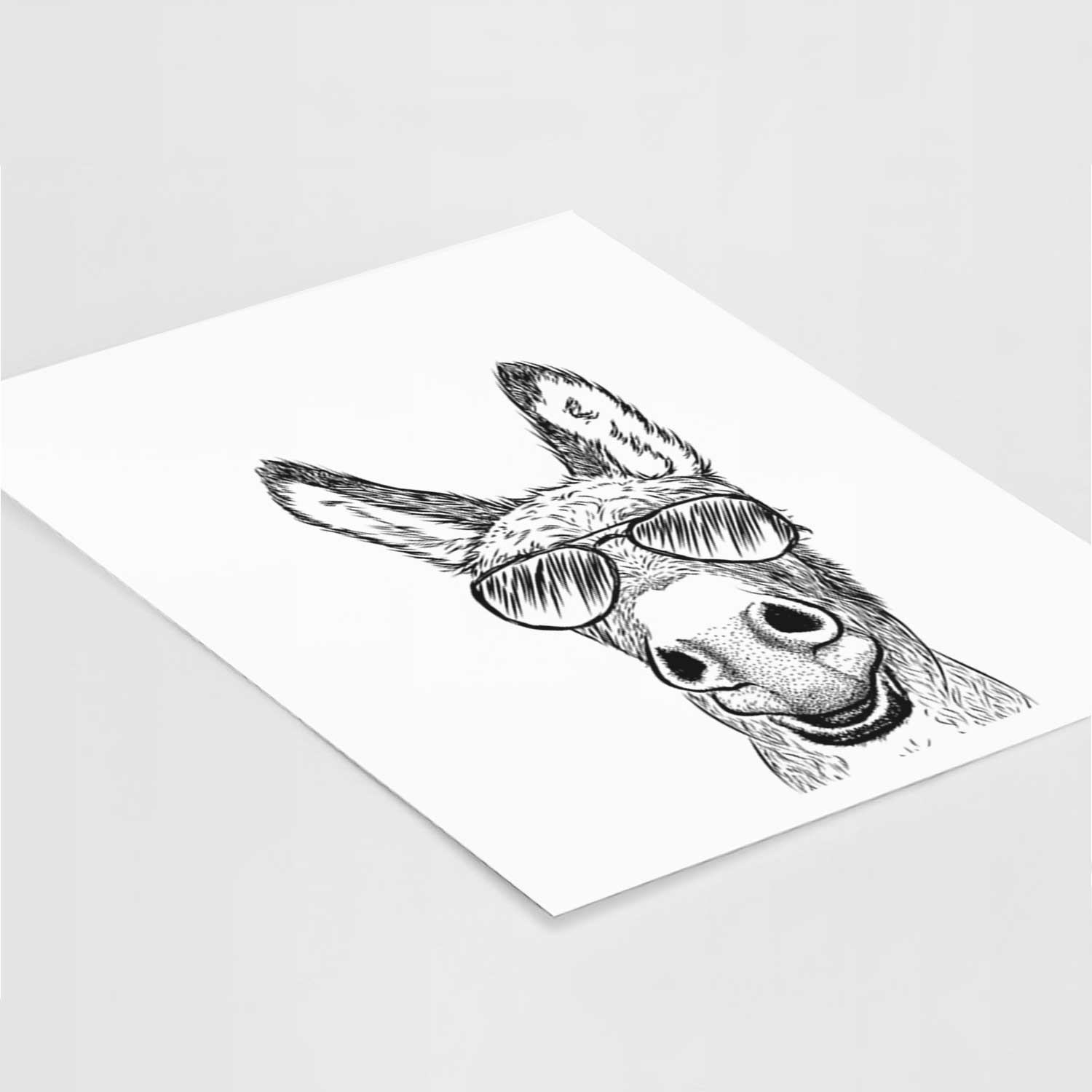 Samule the Donkey Art Print