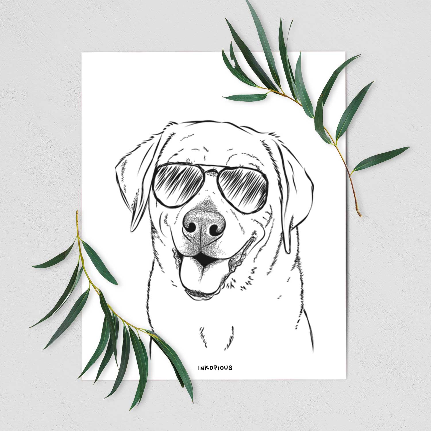 Sanford the Labrador Retriever Art Print