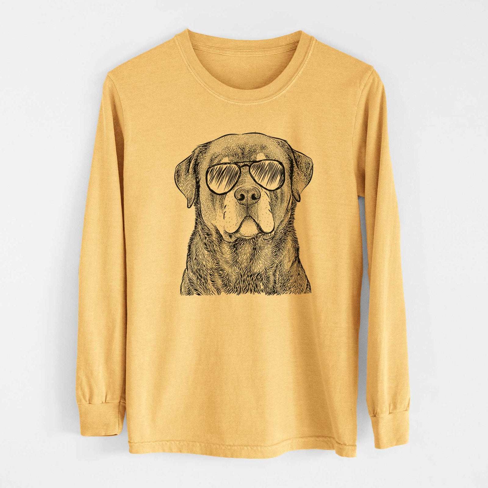Aviators Sarge the Rottweiler - Heavyweight 100% Cotton Long Sleeve