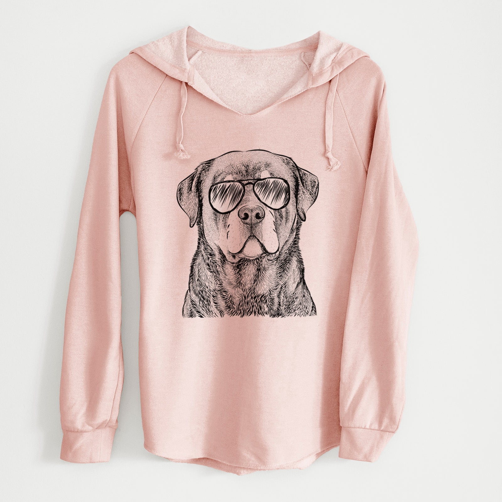 Aviator Sarge the Rottweiler - Cali Wave Hooded Sweatshirt