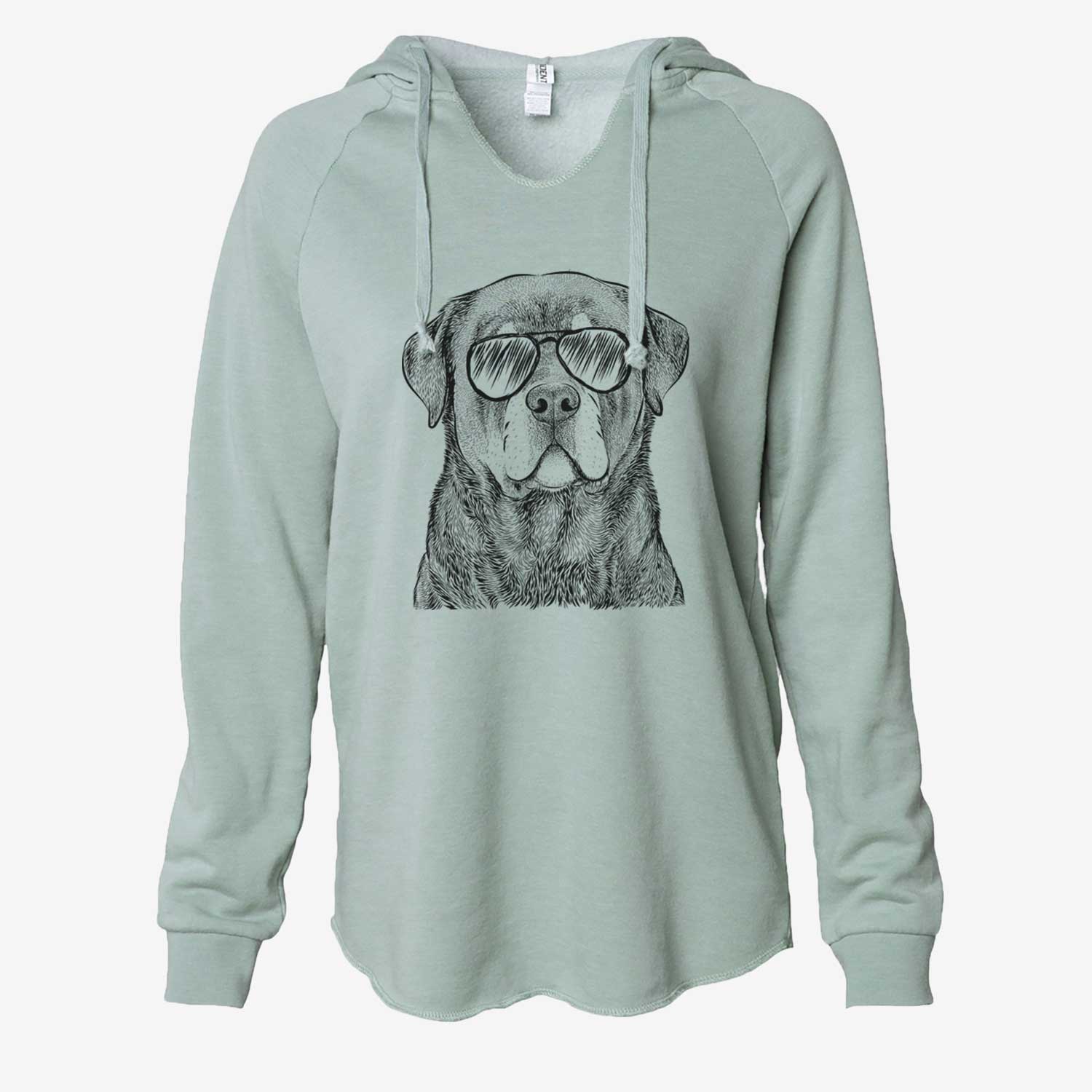 Sarge the Rottweiler - Cali Wave Hooded Sweatshirt