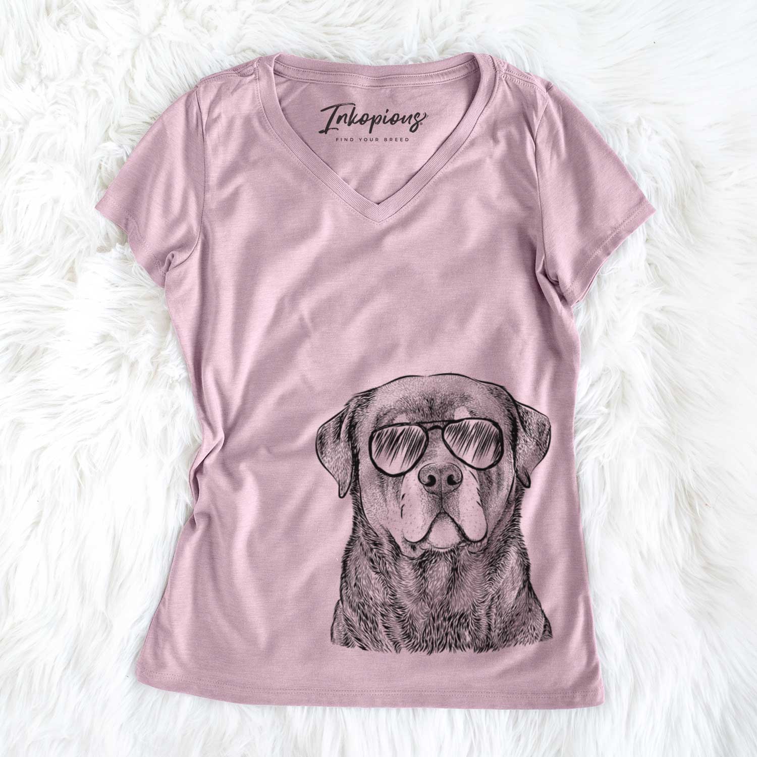 Sarge the Rottweiler - Women's V-neck Shirt