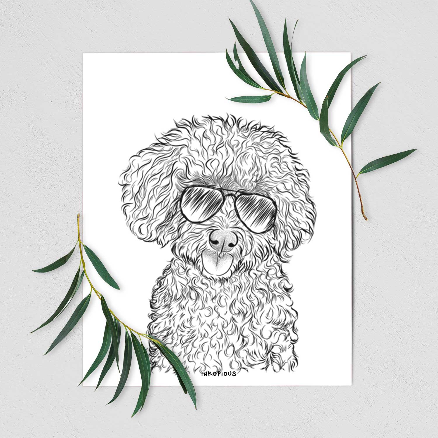 Satsu the Micro Teacup Poodle Art Print