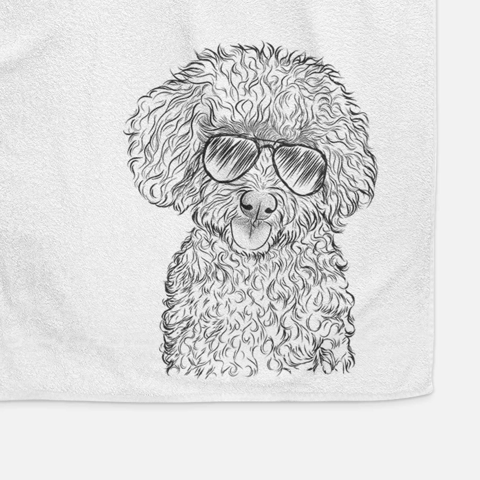 Satsu the Micro Teacup Poodle Decorative Hand Towel