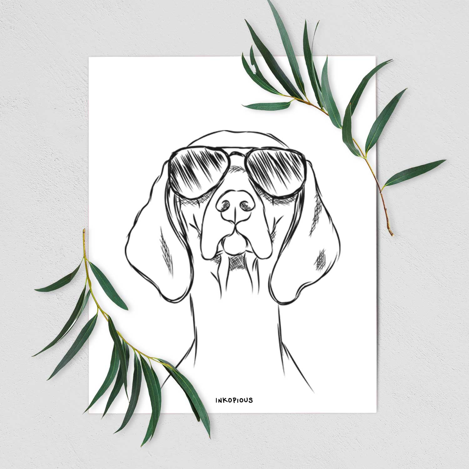 Sawyer the Vizsla Art Print