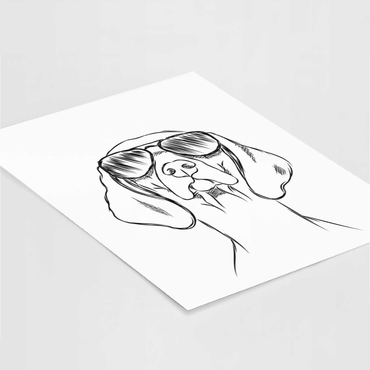 Sawyer the Vizsla Art Print