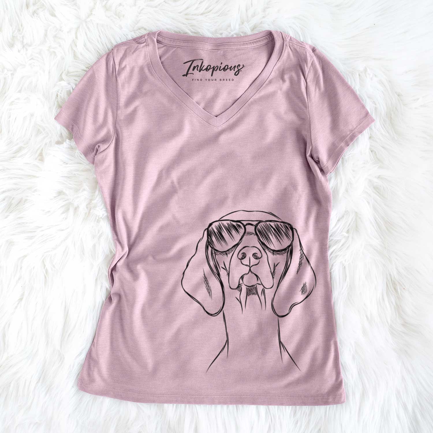 Sawyer the Vizsla - Women's V-neck Shirt
