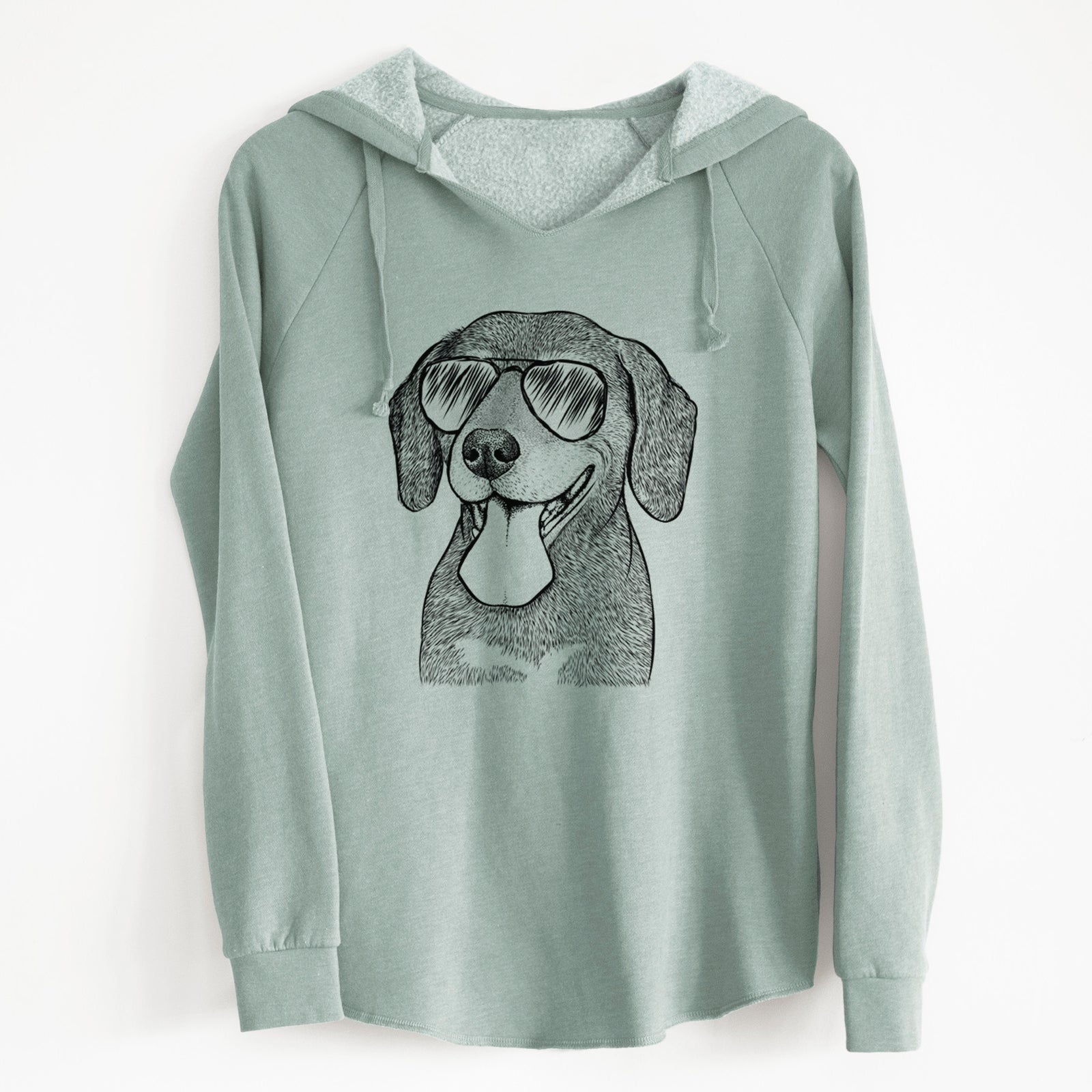 Aviator Scarlett the Beagle - Cali Wave Hooded Sweatshirt