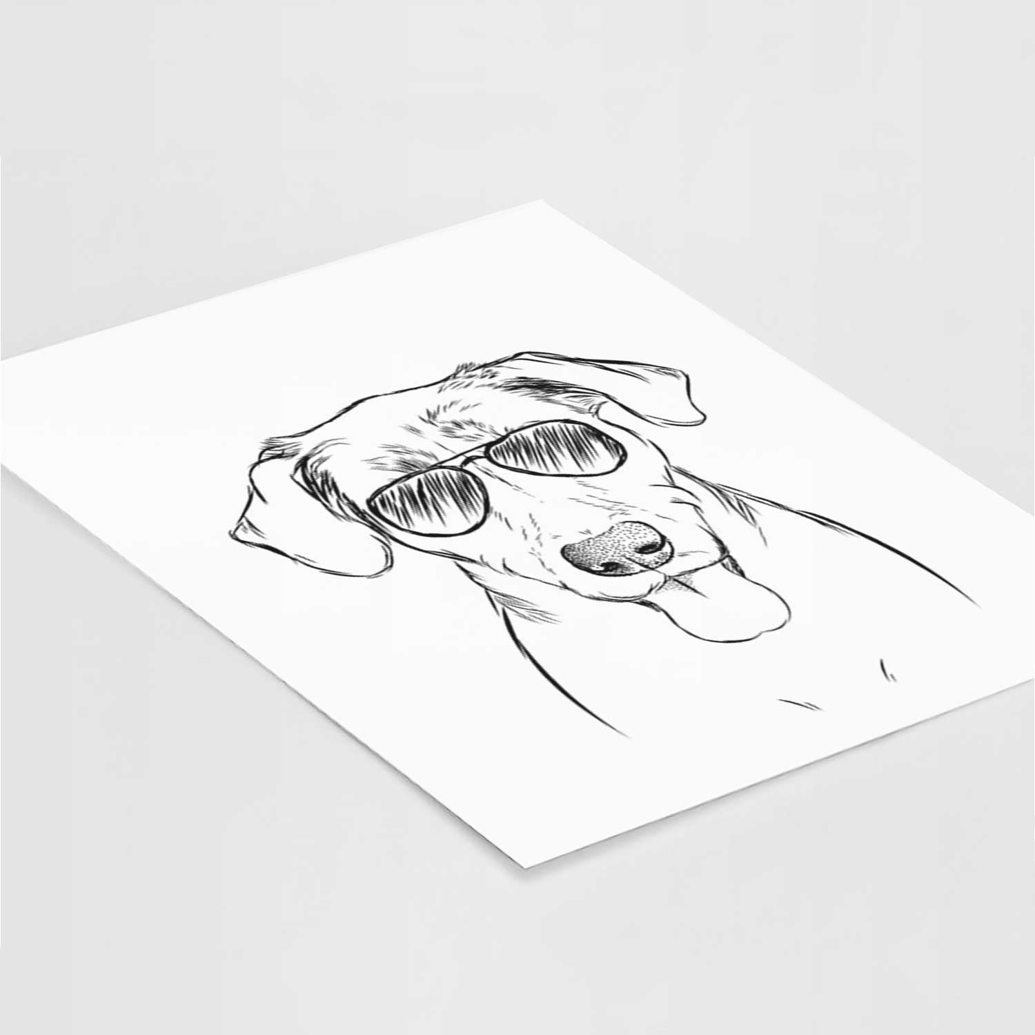 Scout Marie the Chocolate Lab Art Print