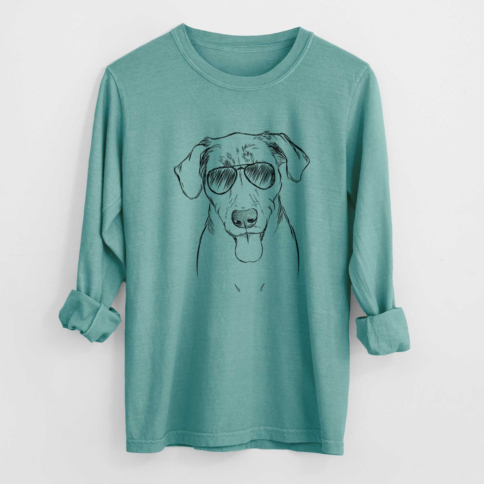 Aviators Scout Marie the Chocolate Lab - Heavyweight 100% Cotton Long Sleeve