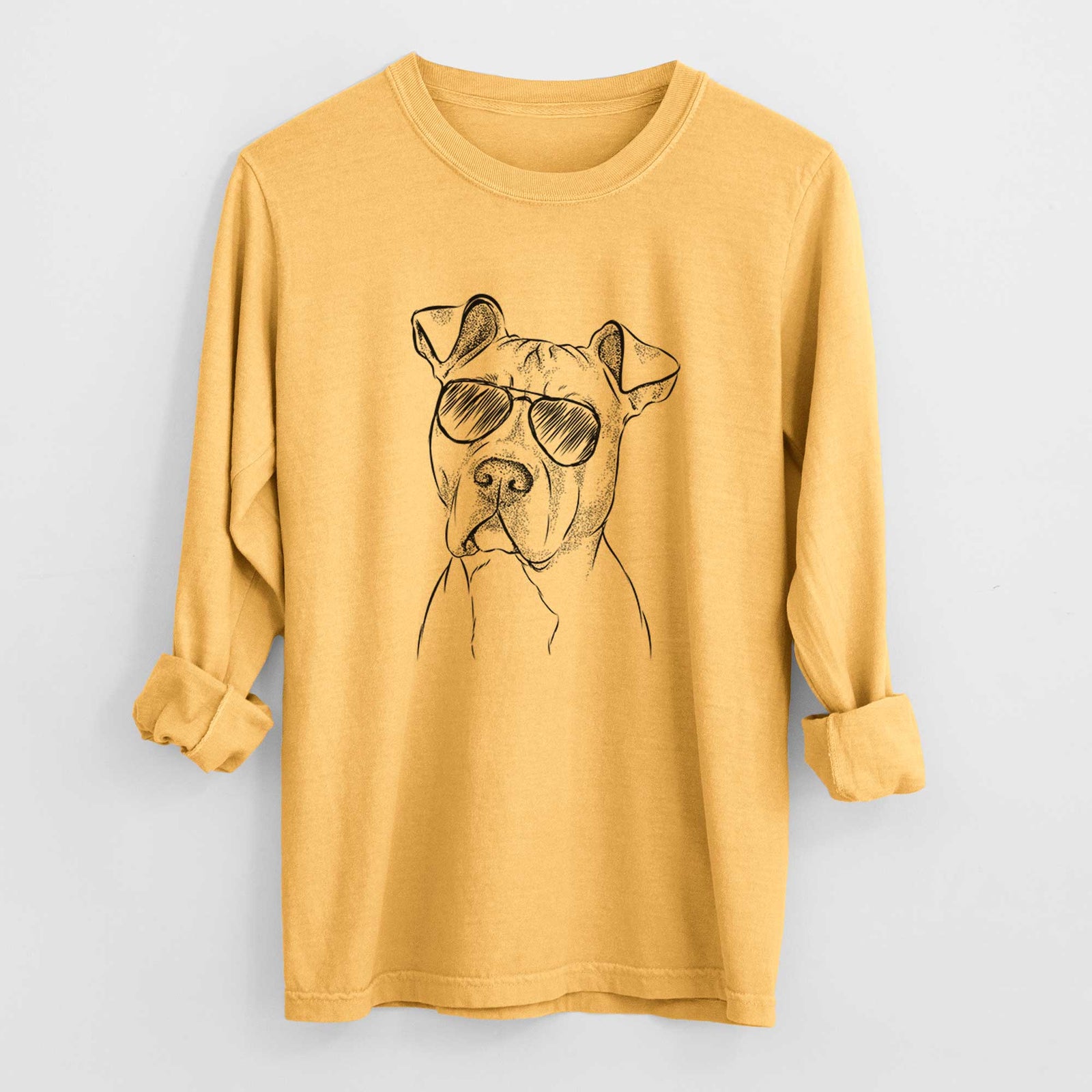 Aviators Scraps the American Staffordshire Mix - Heavyweight 100% Cotton Long Sleeve